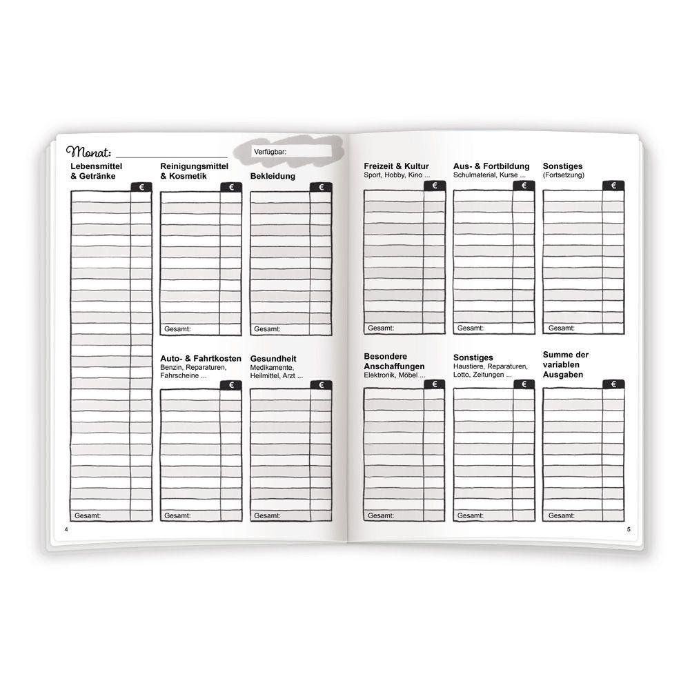 Beispielinhalt (Bild) TRÖTSCH - Mein Haushaltsbuch - Finanzen im Überblick