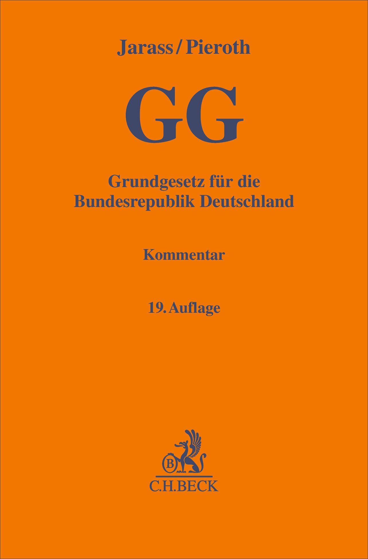 Vorderes Coverbild Grundgesetz für die Bundesrepublik Deutschland. GG