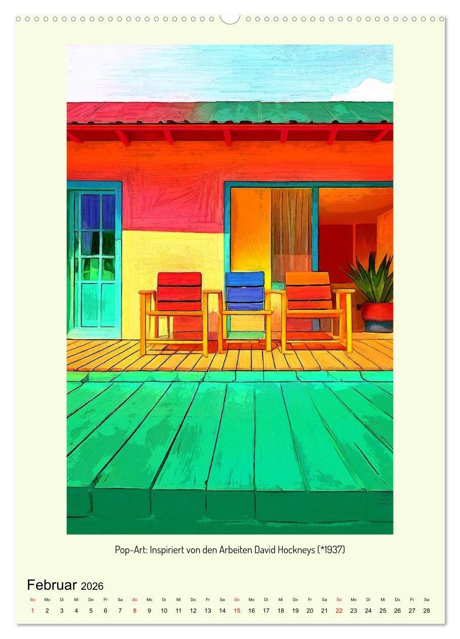 Beispielinhalt (Bild) Pop-Art und Neo-Pop (Wandkalender 2026 DIN A2 hoch), CALVENDO Monatskalender