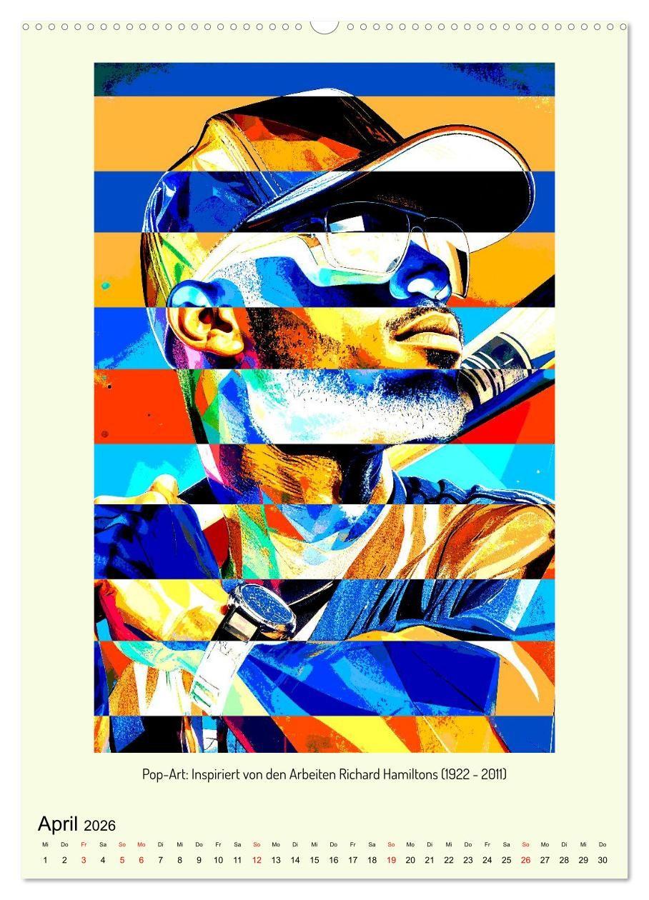 Beispielinhalt (Bild) Pop-Art und Neo-Pop (Wandkalender 2026 DIN A2 hoch), CALVENDO Monatskalender