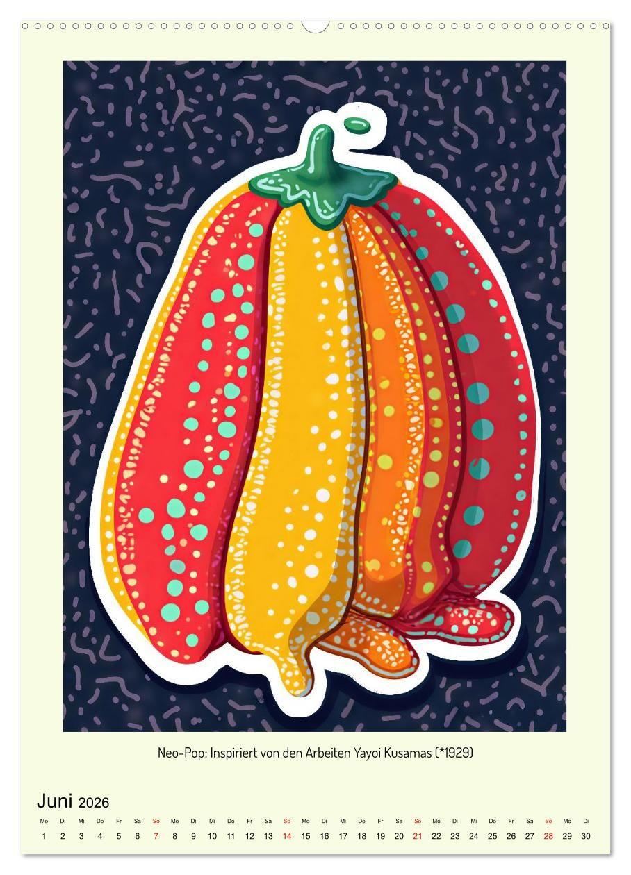 Beispielinhalt (Bild) Pop-Art und Neo-Pop (Wandkalender 2026 DIN A2 hoch), CALVENDO Monatskalender