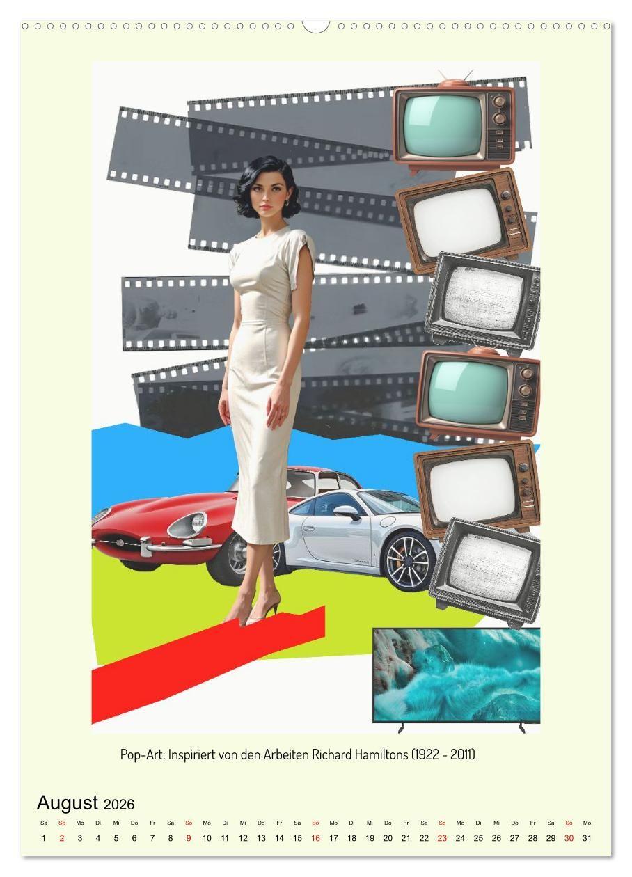 Beispielinhalt (Bild) Pop-Art und Neo-Pop (Wandkalender 2026 DIN A2 hoch), CALVENDO Monatskalender