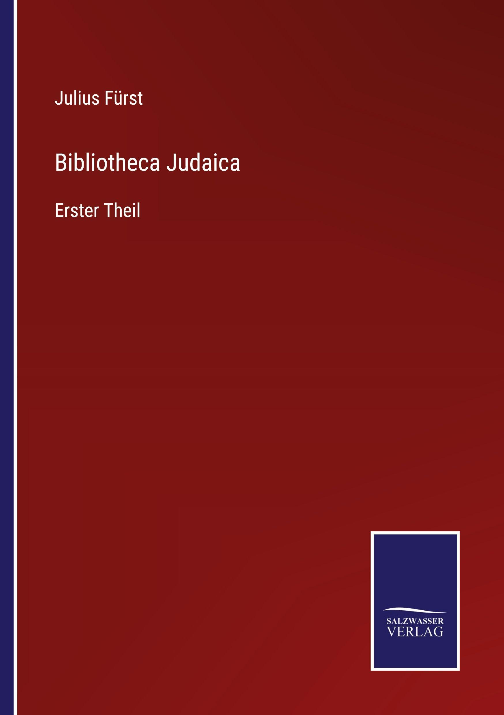 Vorderes Coverbild Bibliotheca Judaica
