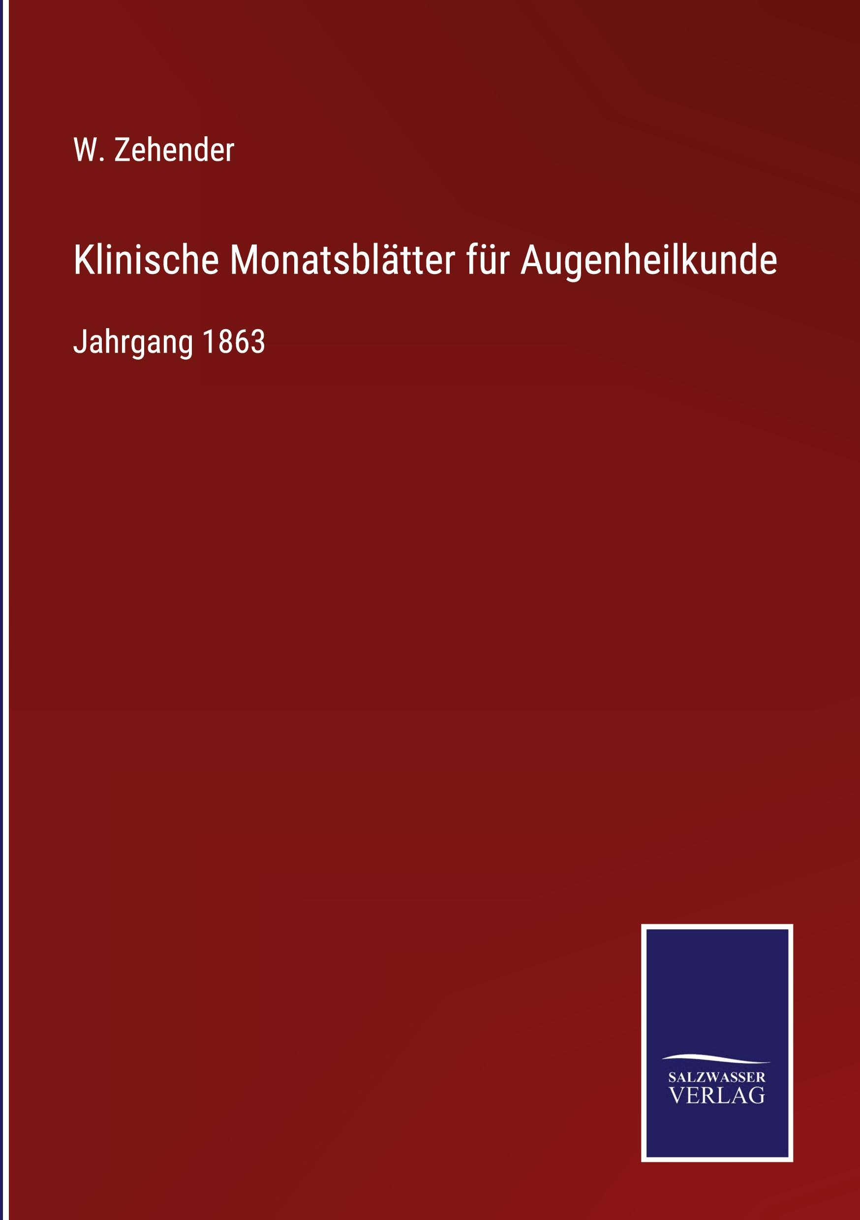 Vorderes Coverbild Klinische Monatsblätter für Augenheilkunde