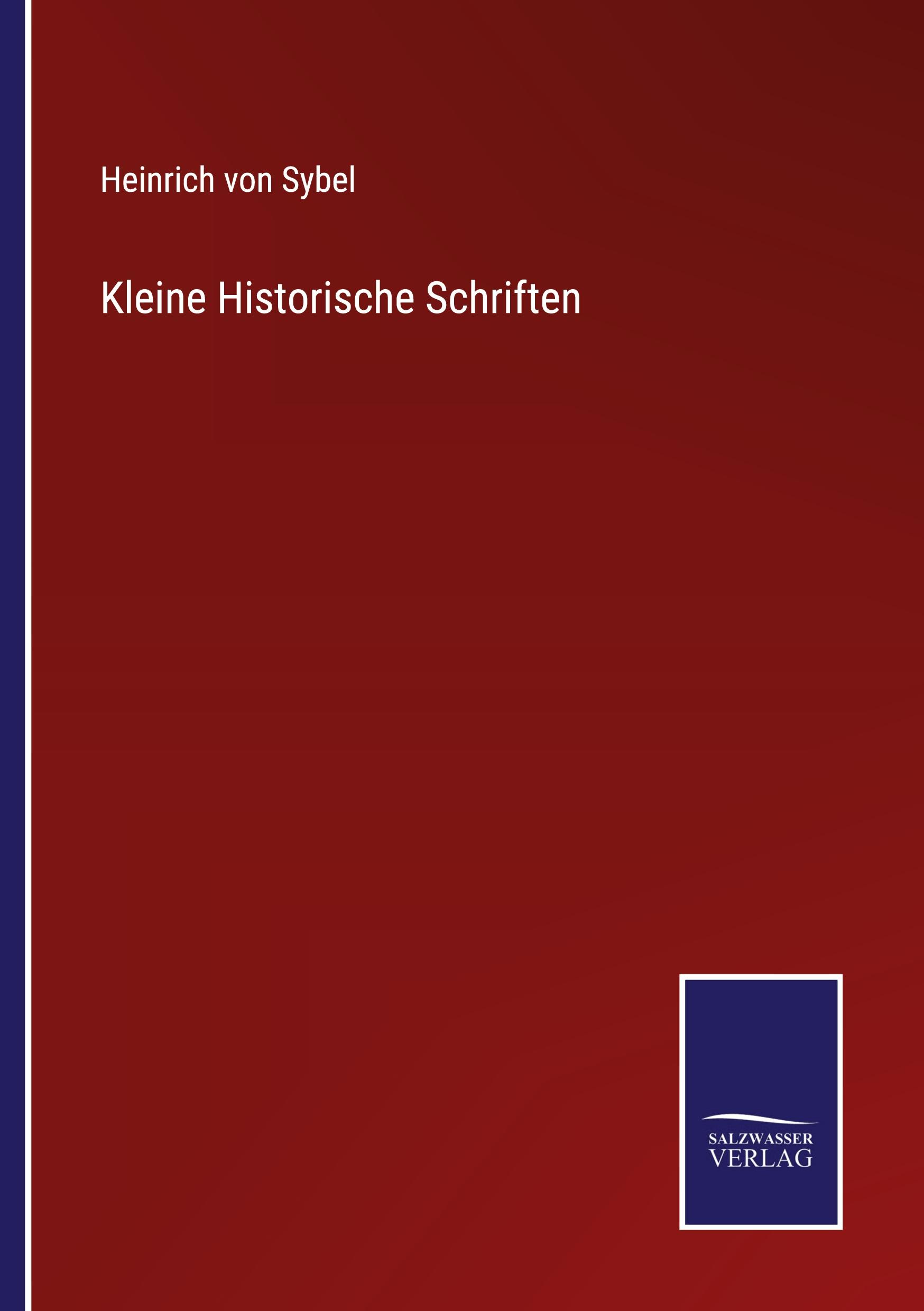 Vorderes Coverbild Kleine Historische Schriften
