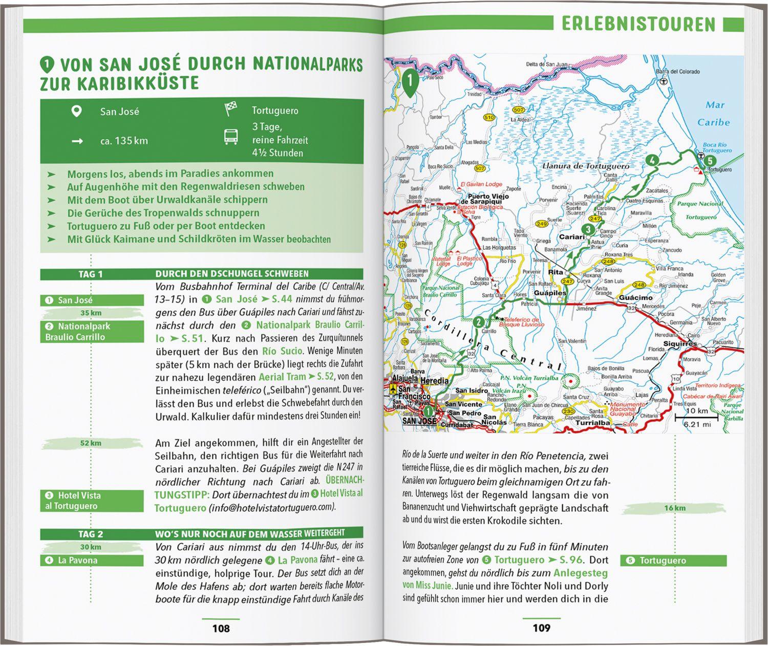 Beispielinhalt (Bild) MARCO POLO Reiseführer Costa Rica