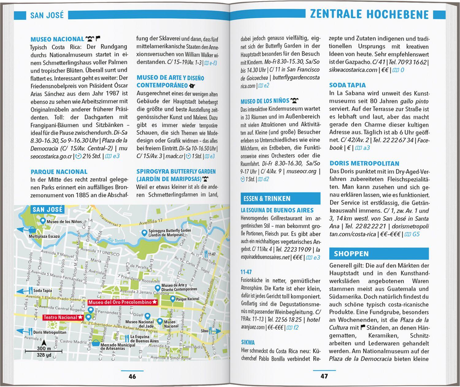 Beispielinhalt (Bild) MARCO POLO Reiseführer Costa Rica