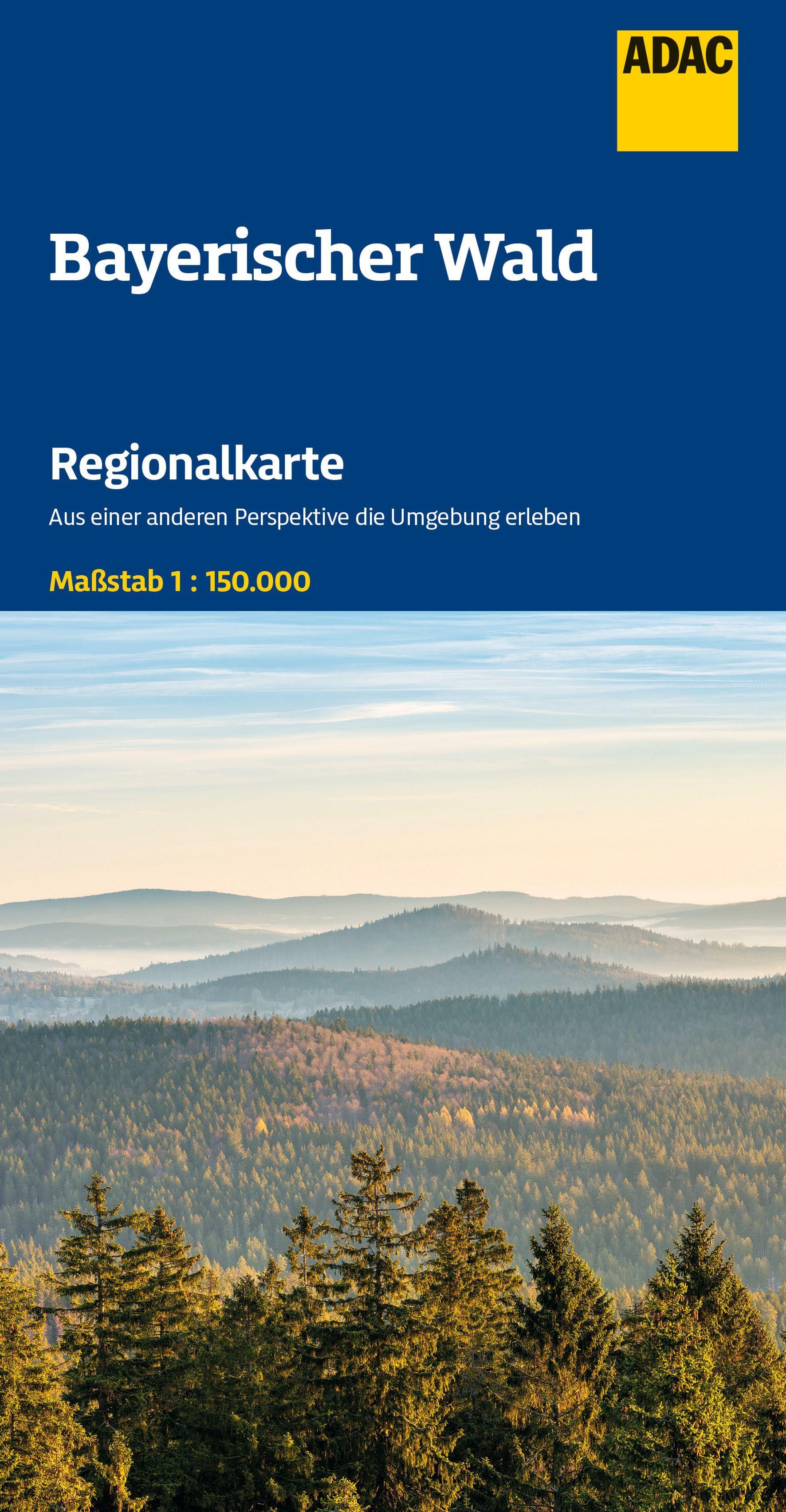 Vorderes Coverbild ADAC Regionalkarte 13 Bayerischer Wald 1:150.000