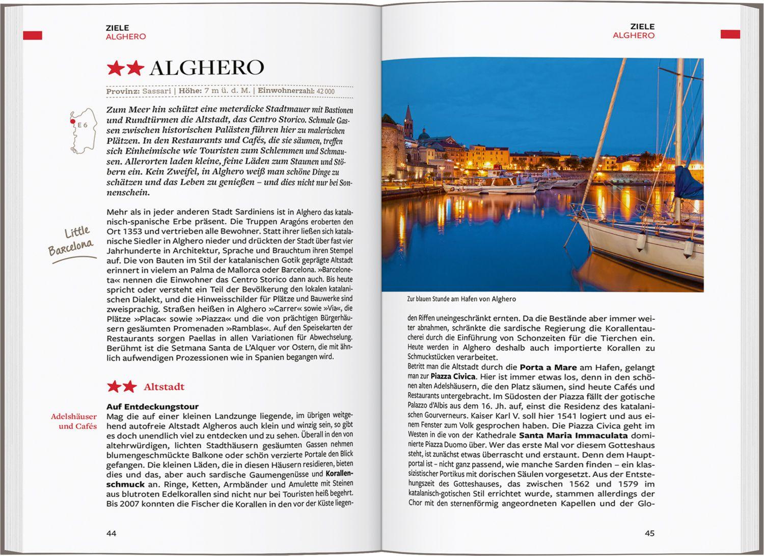 Beispielinhalt (Bild) Baedeker Reiseführer Sardinien