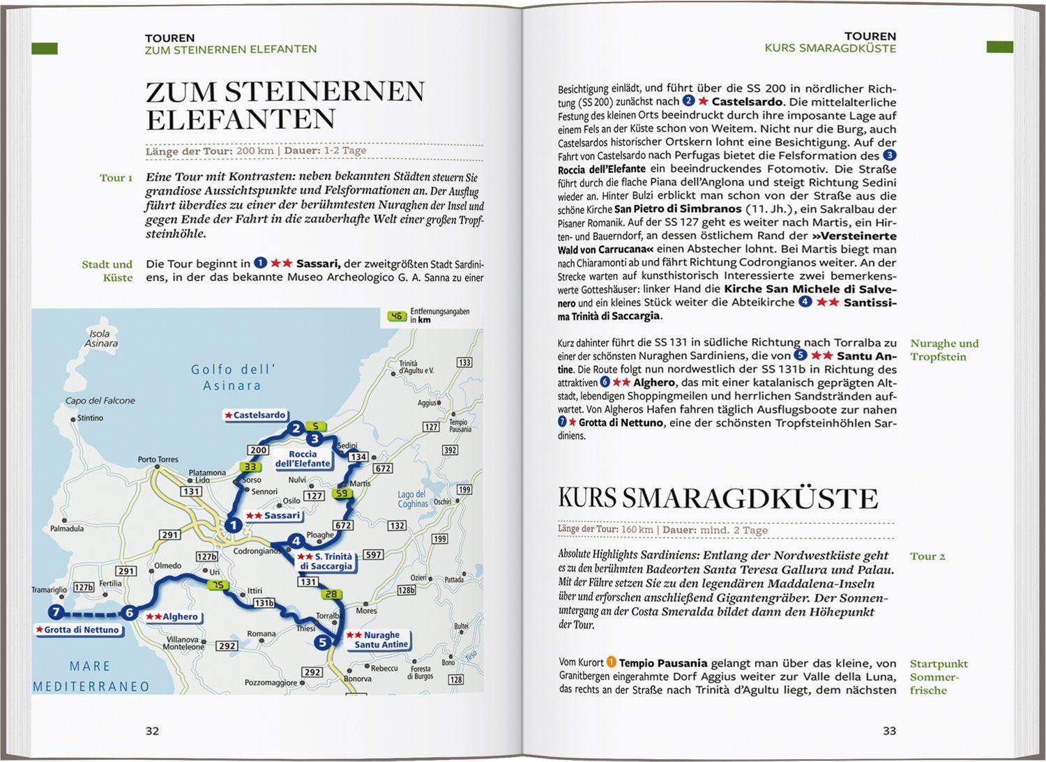 Beispielinhalt (Bild) Baedeker Reiseführer Sardinien