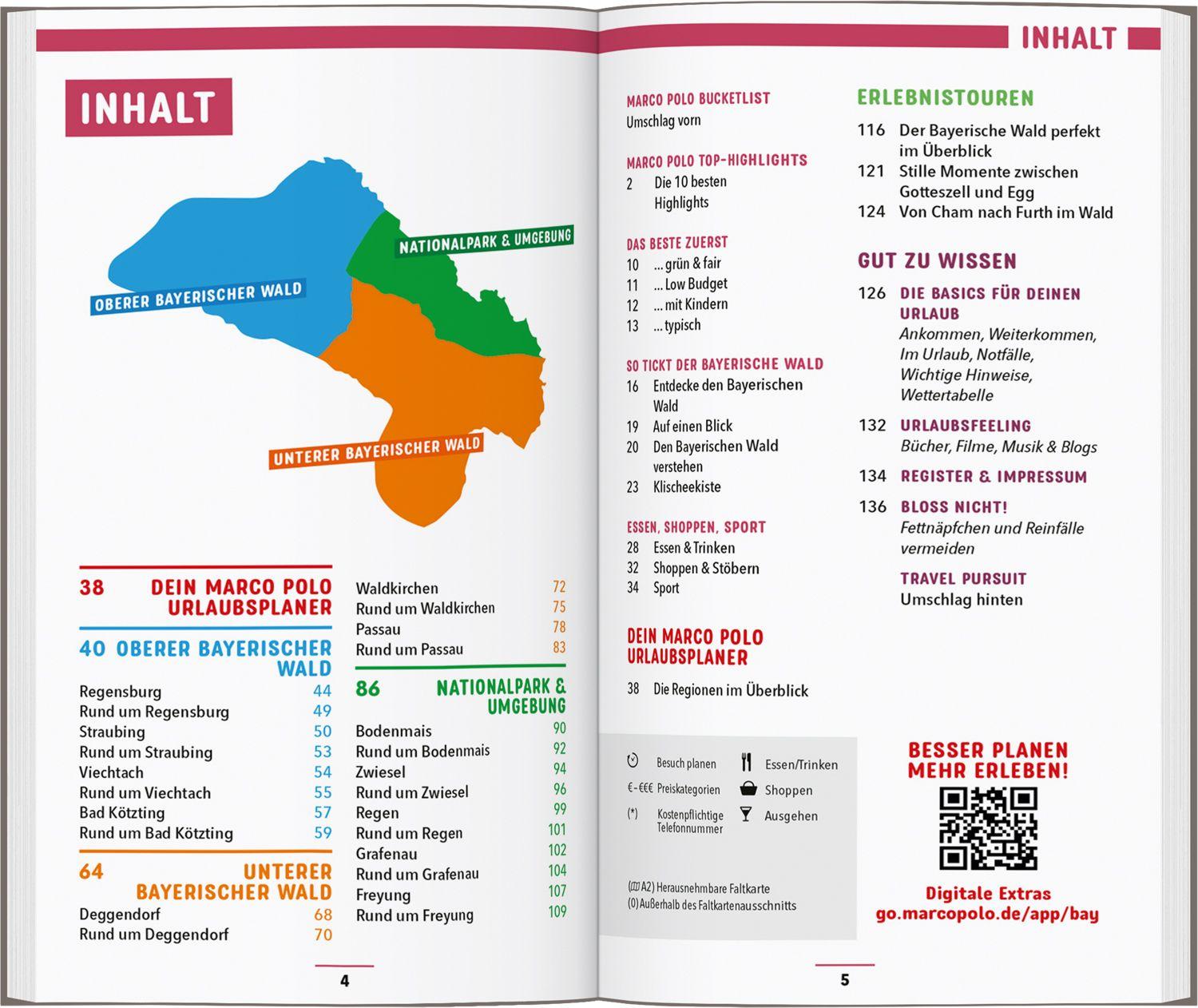Beispielinhalt (Bild) MARCO POLO Reiseführer Bayerischer Wald