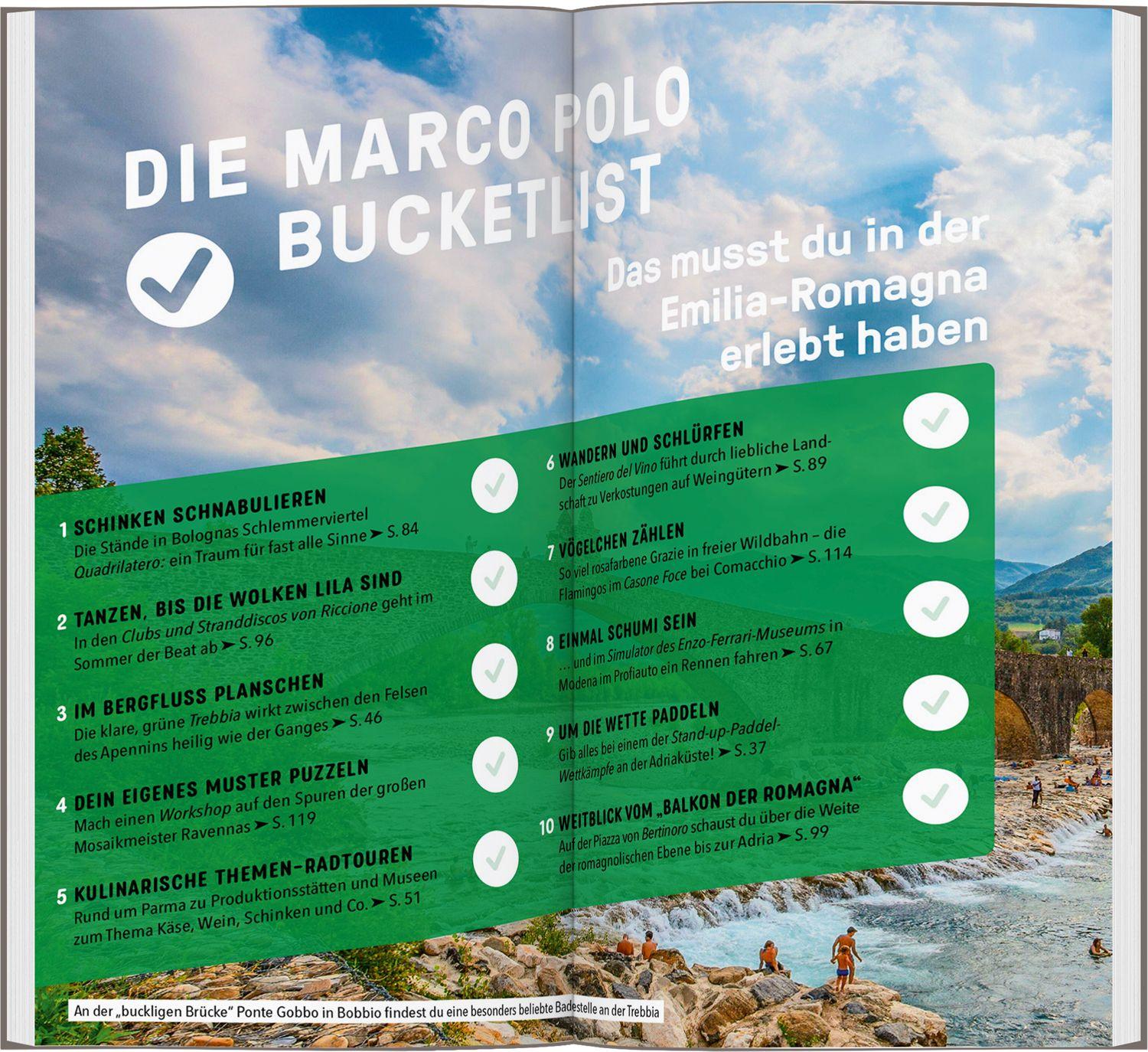 Beispielinhalt (Bild) MARCO POLO Reiseführer Emilia-Romagna, Bologna, Parma, Ravenna