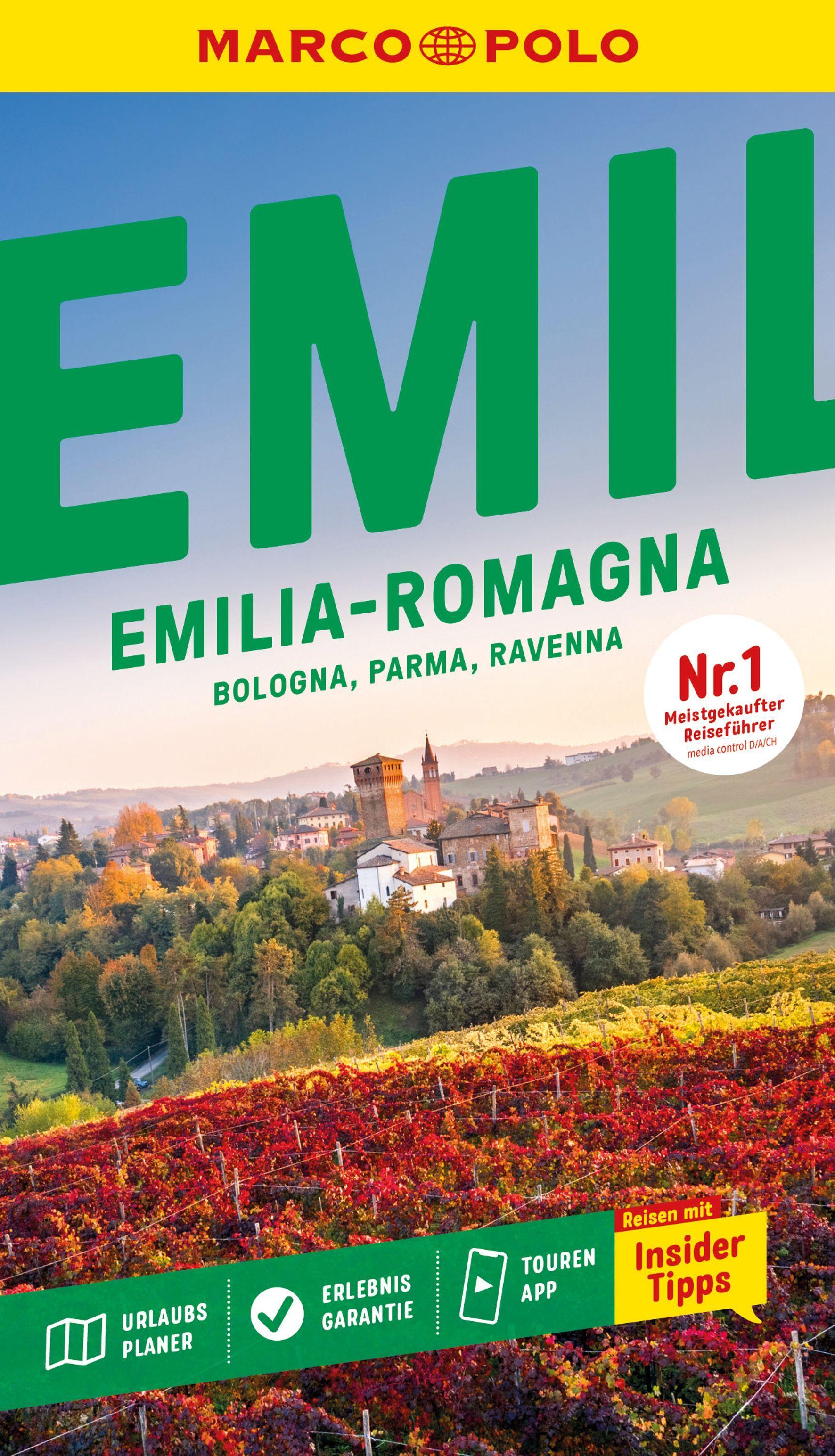 Vorderes Coverbild MARCO POLO Reiseführer Emilia-Romagna, Bologna, Parma, Ravenna