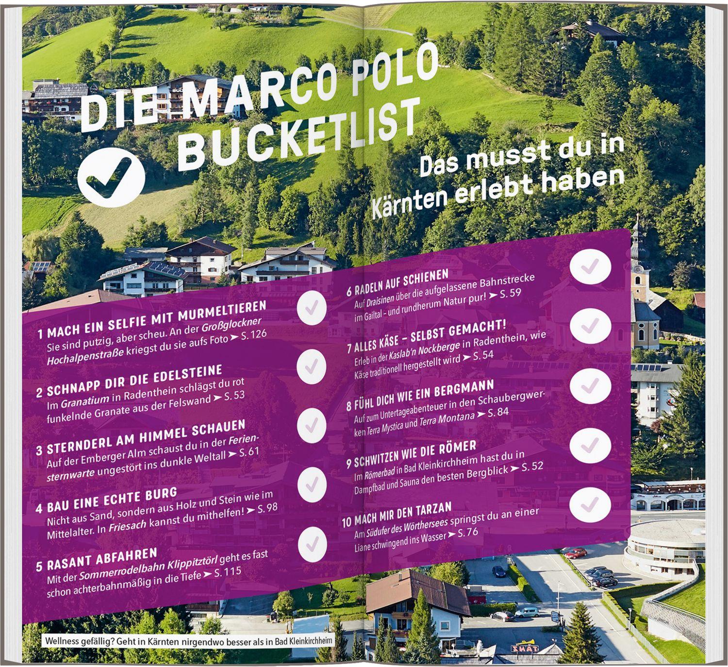 Beispielinhalt (Bild) MARCO POLO Reiseführer Kärnten