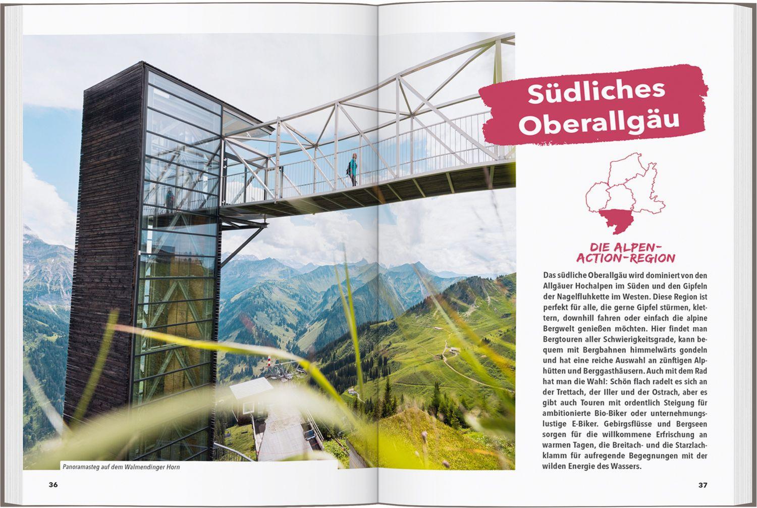 Beispielinhalt (Bild) MARCO POLO OUTDOOR GUIDE Reiseführer Allgäu