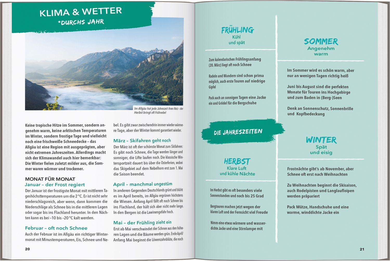 Beispielinhalt (Bild) MARCO POLO OUTDOOR GUIDE Reiseführer Allgäu