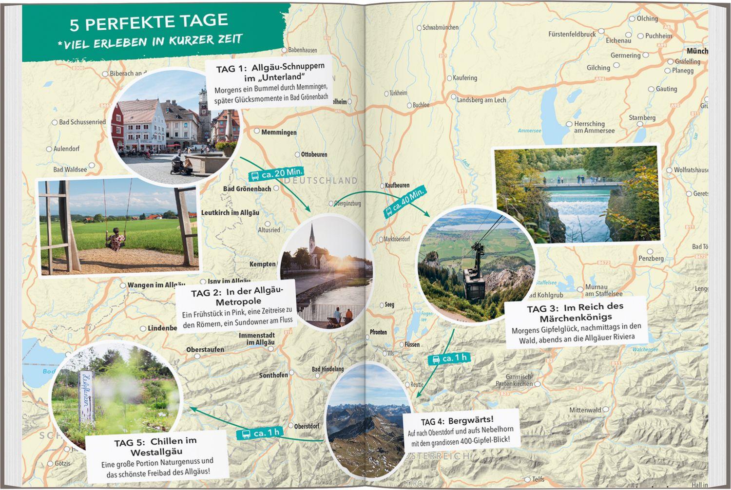 Beispielinhalt (Bild) MARCO POLO OUTDOOR GUIDE Reiseführer Allgäu