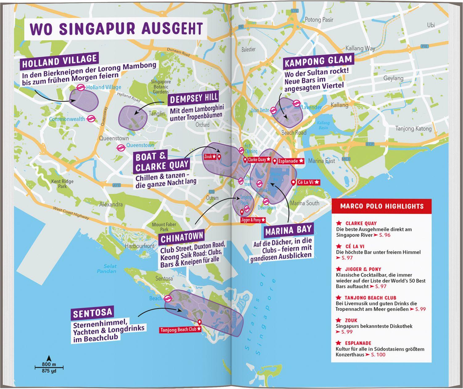 Beispielinhalt (Bild) MARCO POLO Reiseführer Singapur