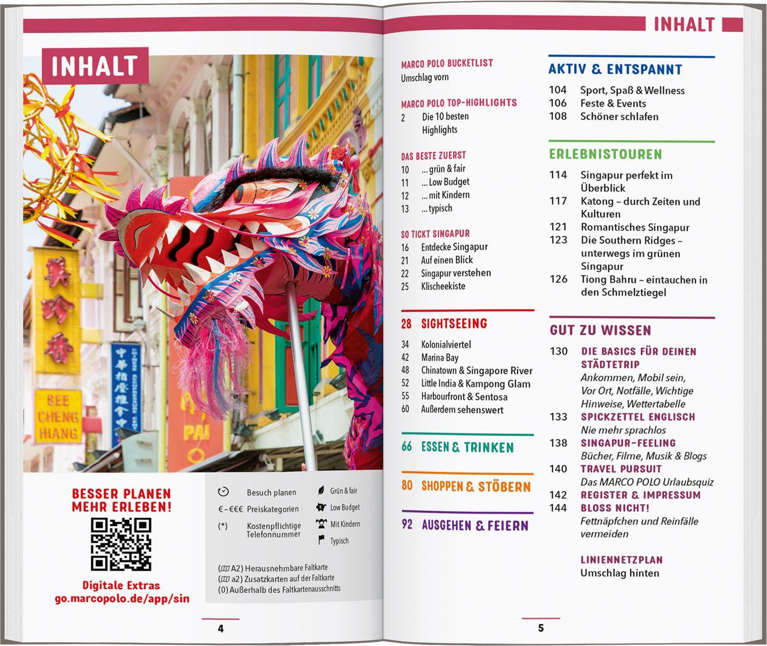 Beispielinhalt (Bild) MARCO POLO Reiseführer Singapur