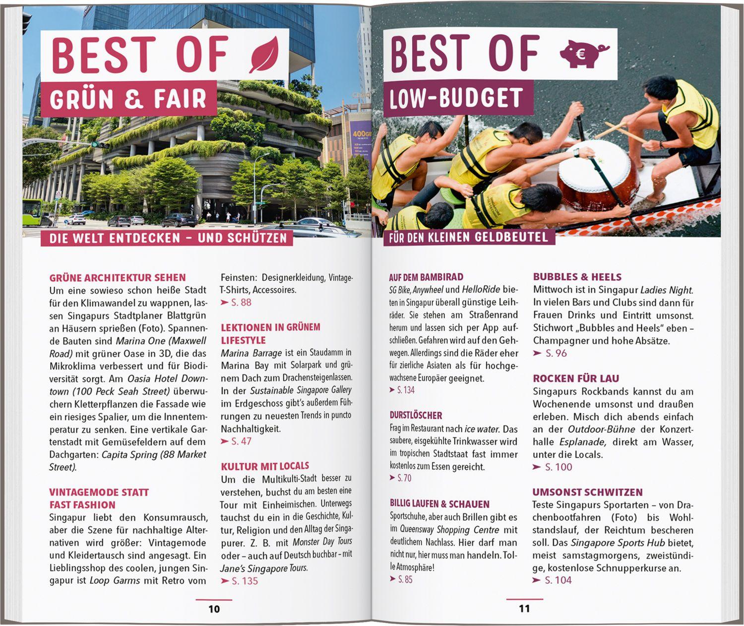 Beispielinhalt (Bild) MARCO POLO Reiseführer Singapur