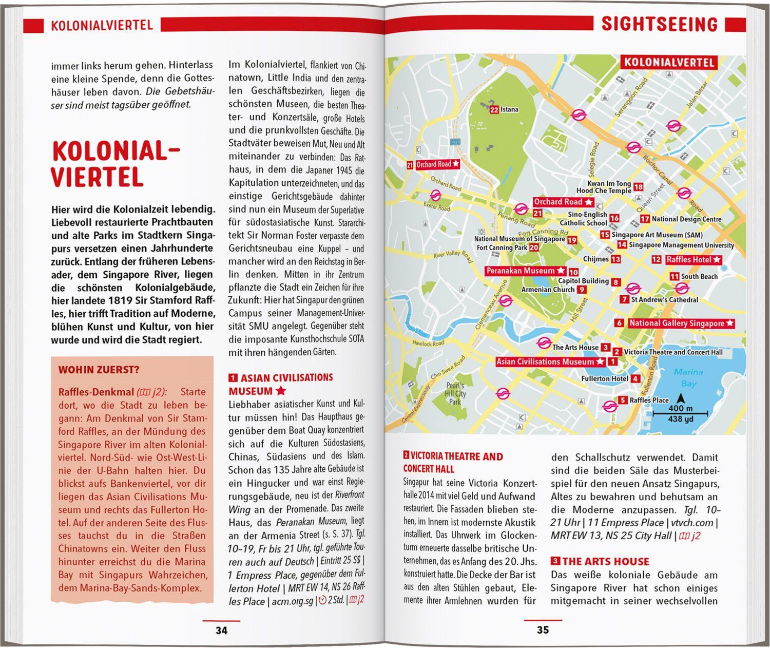 Beispielinhalt (Bild) MARCO POLO Reiseführer Singapur