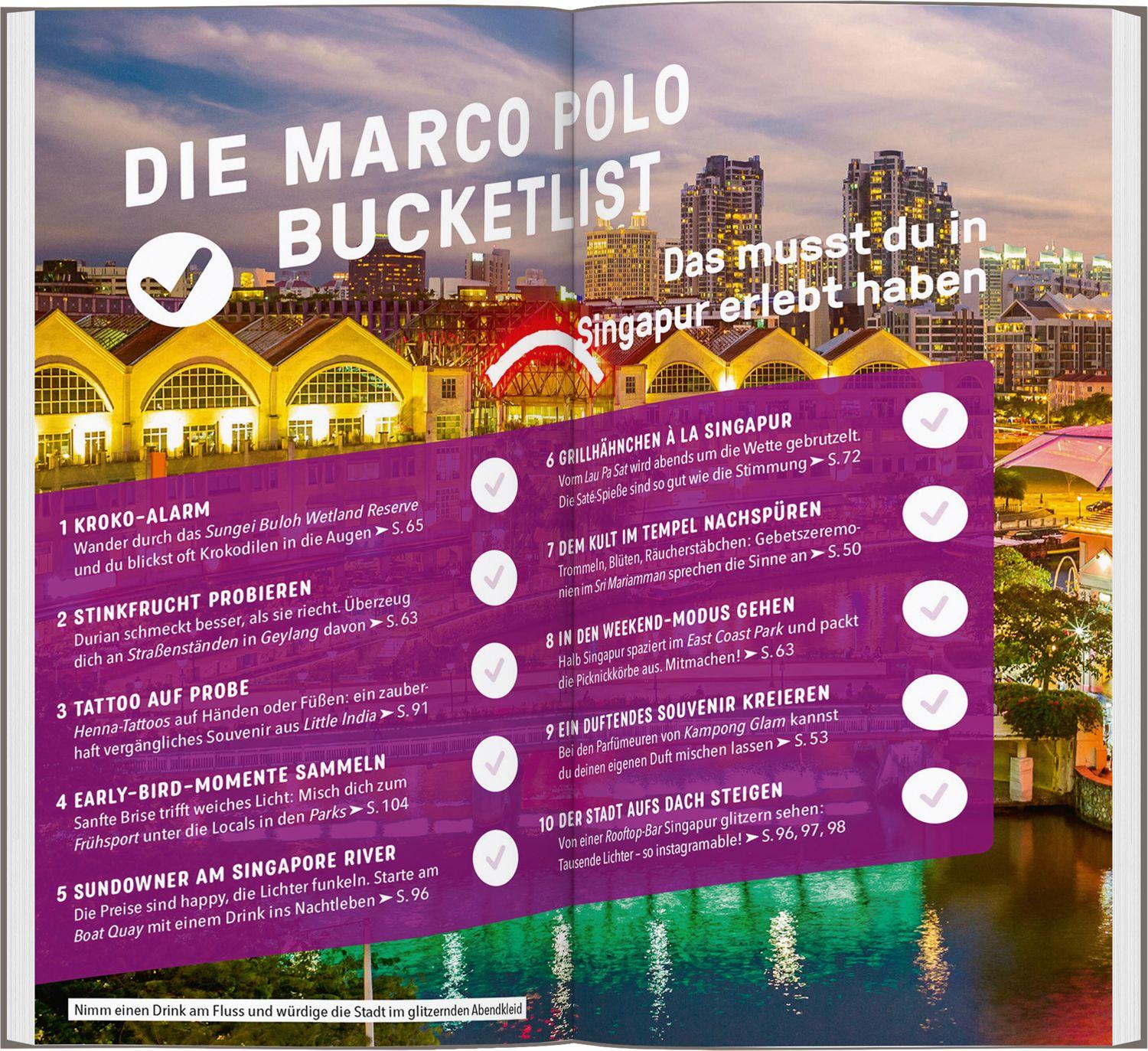 Beispielinhalt (Bild) MARCO POLO Reiseführer Singapur