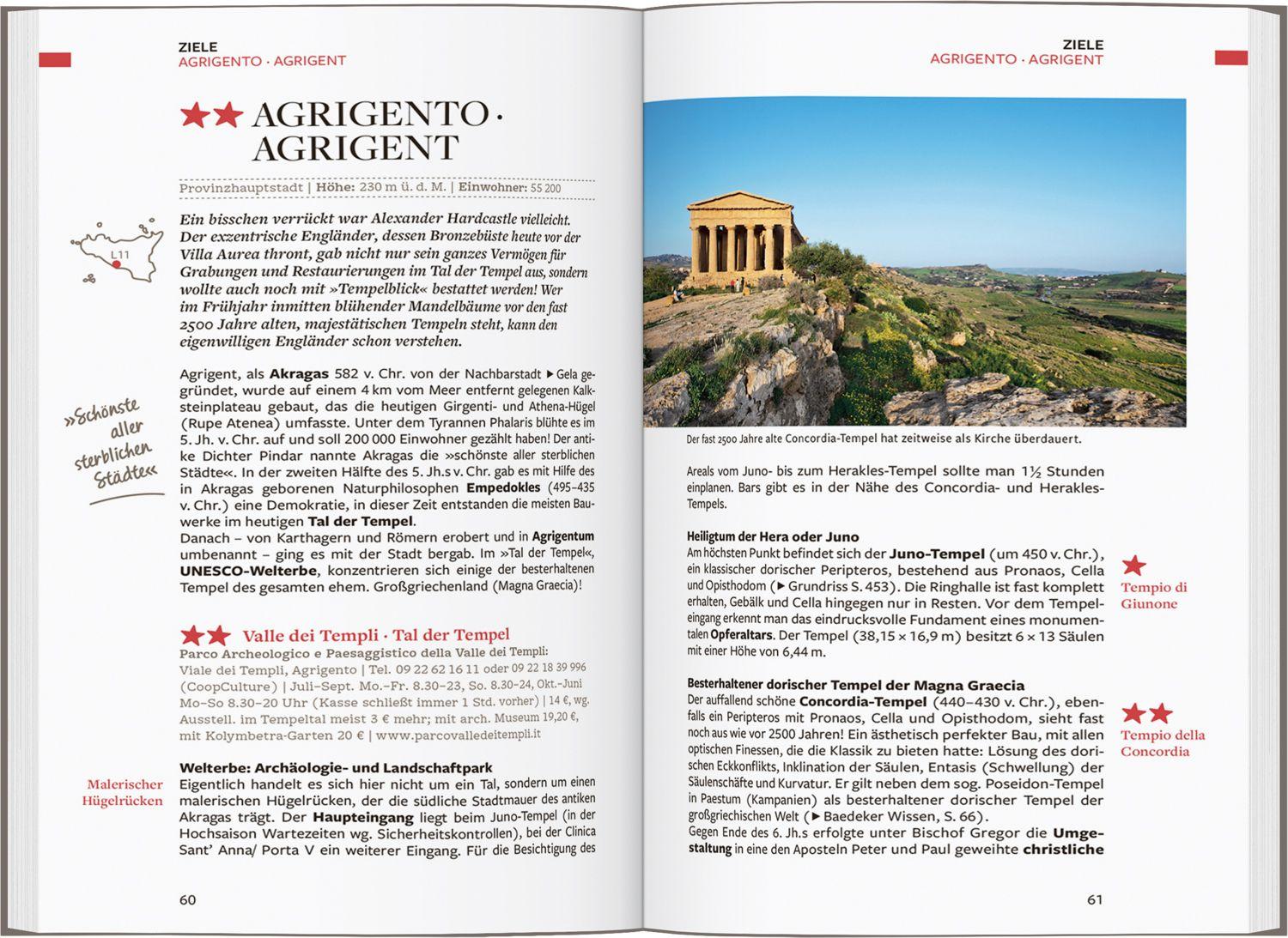 Beispielinhalt (Bild) Baedeker Reiseführer Sizilien