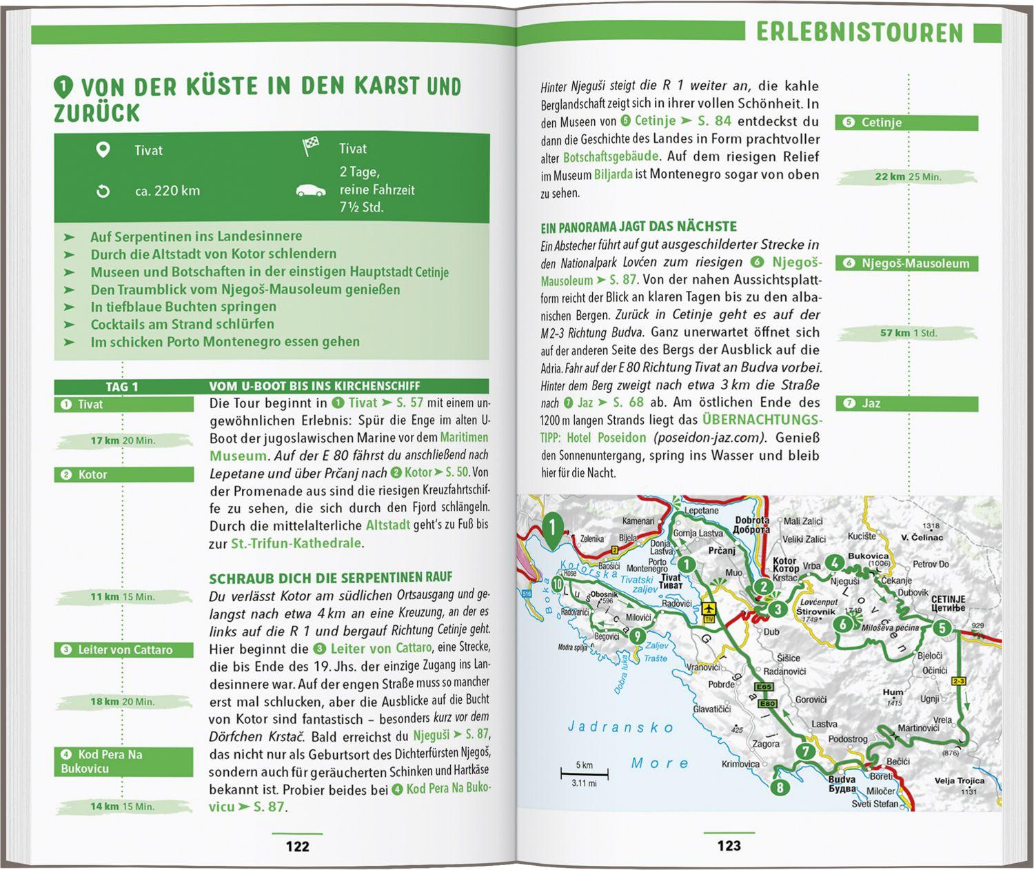Beispielinhalt (Bild) MARCO POLO Reiseführer Montenegro