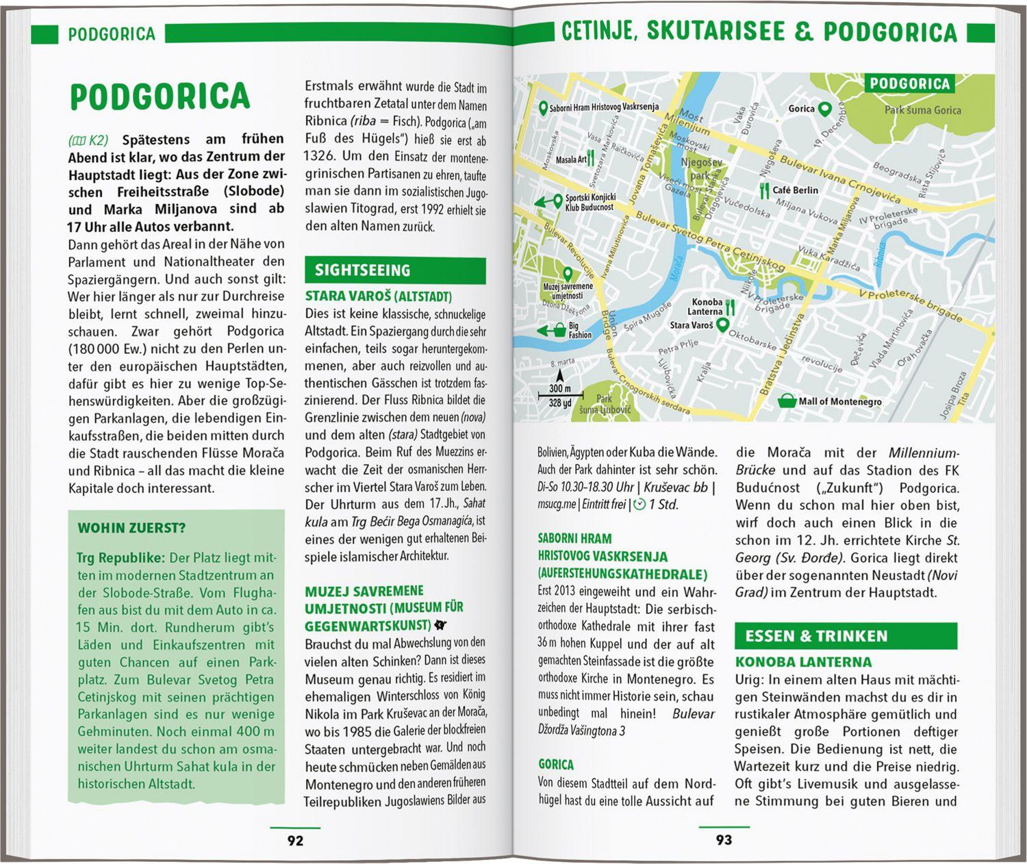 Beispielinhalt (Bild) MARCO POLO Reiseführer Montenegro