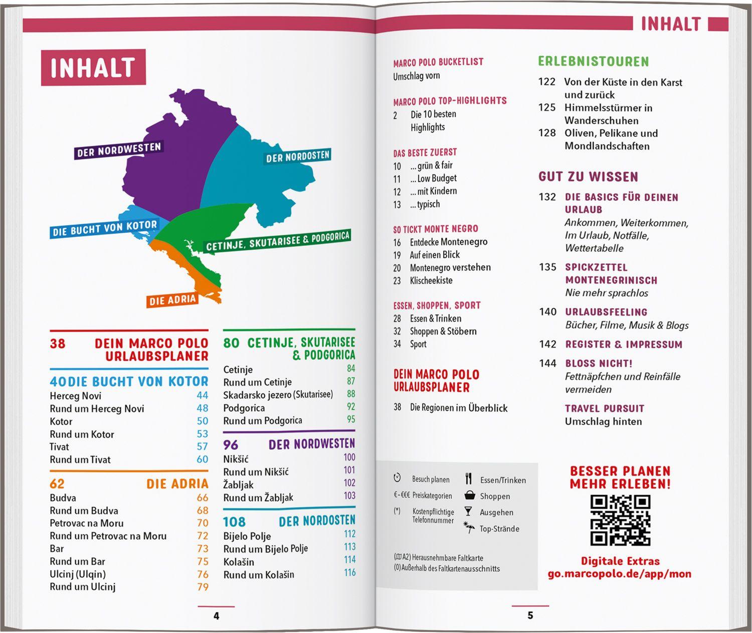 Beispielinhalt (Bild) MARCO POLO Reiseführer Montenegro