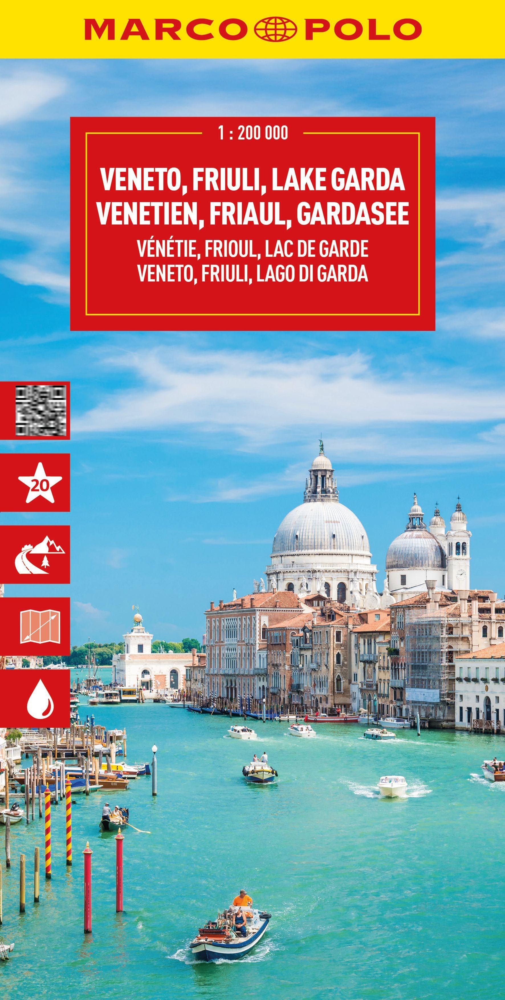 Vorderes Coverbild MARCO POLO Reisekarte Italien 04 Venetien, Friaul, Gardasee 1:200.000
