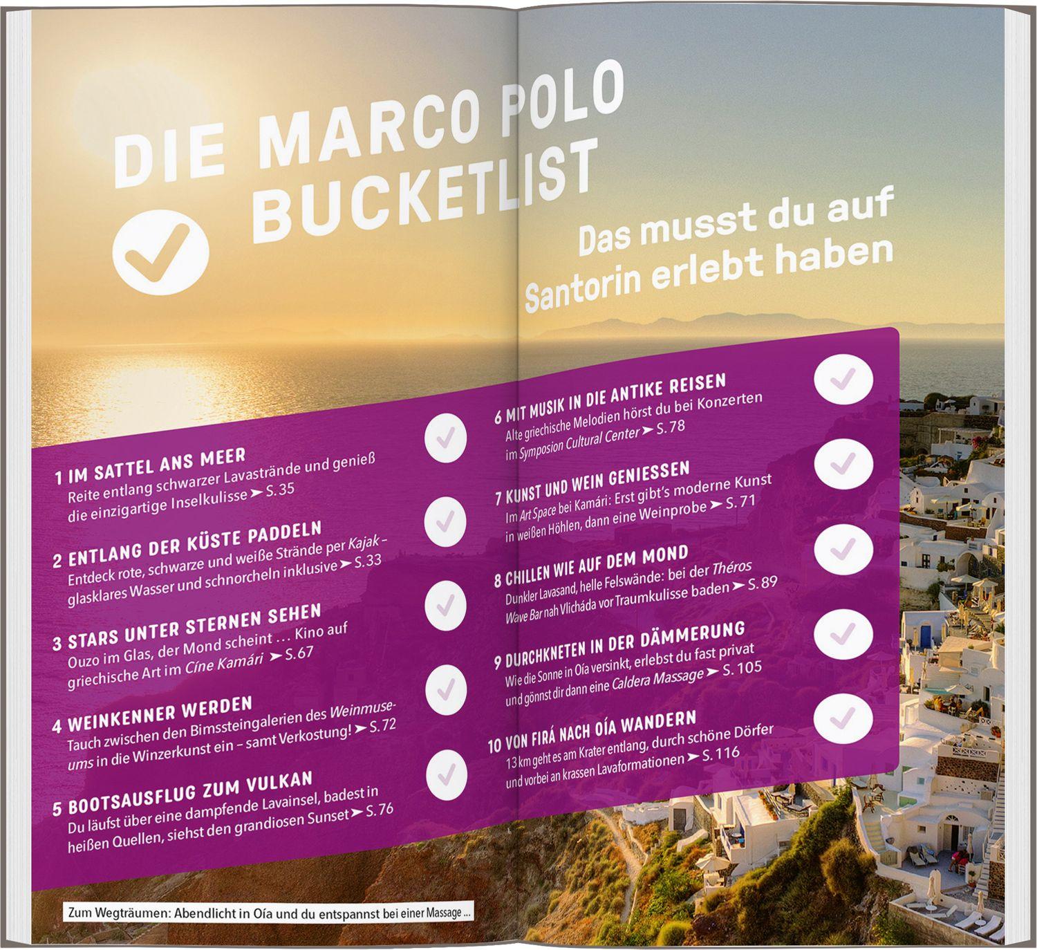 Beispielinhalt (Bild) MARCO POLO Reiseführer Santorin