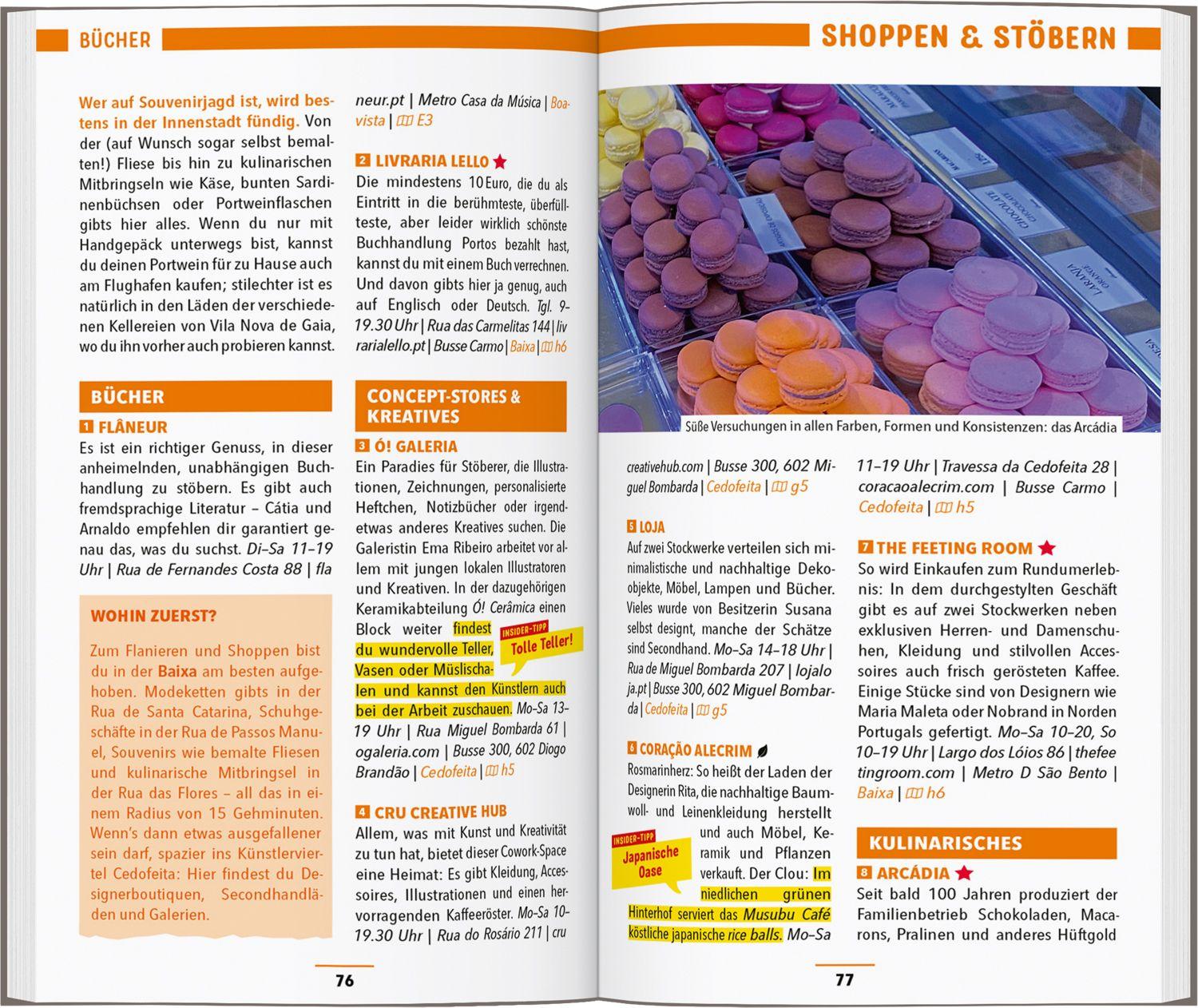 Beispielinhalt (Bild) MARCO POLO Reiseführer Porto