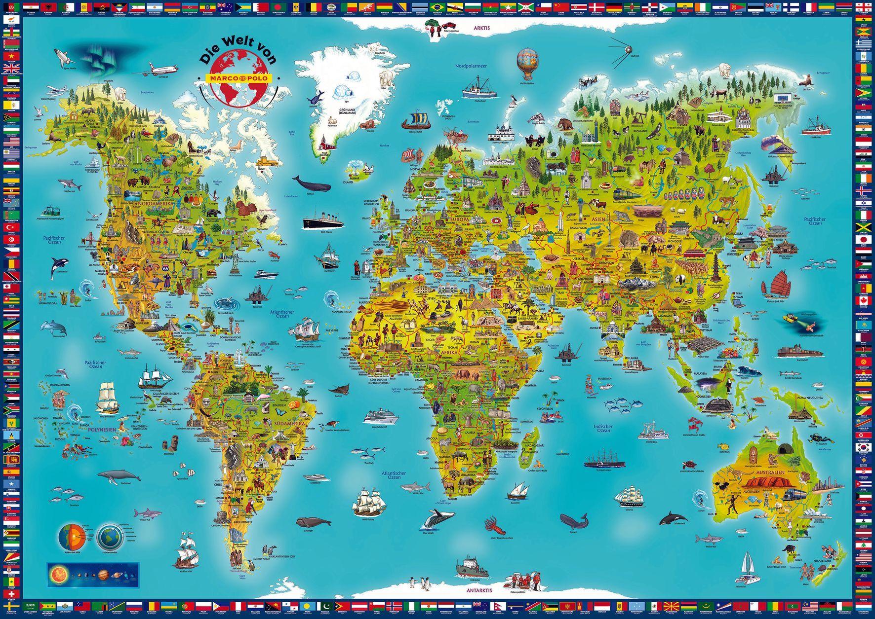 Vorderes Coverbild MARCO POLO Panorama Kinderweltkarte