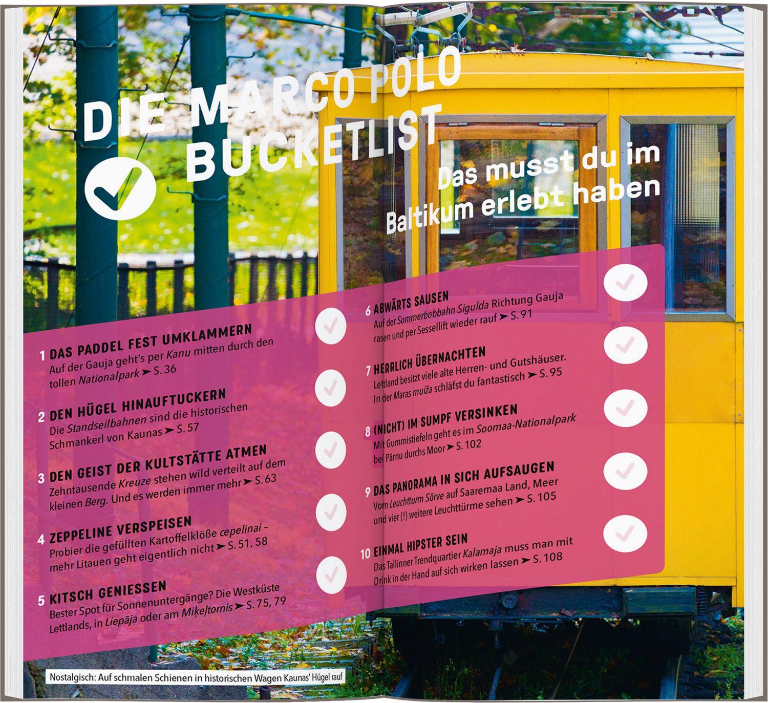 Beispielinhalt (Bild) MARCO POLO Reiseführer Baltikum, Estland, Lettland, Litauen