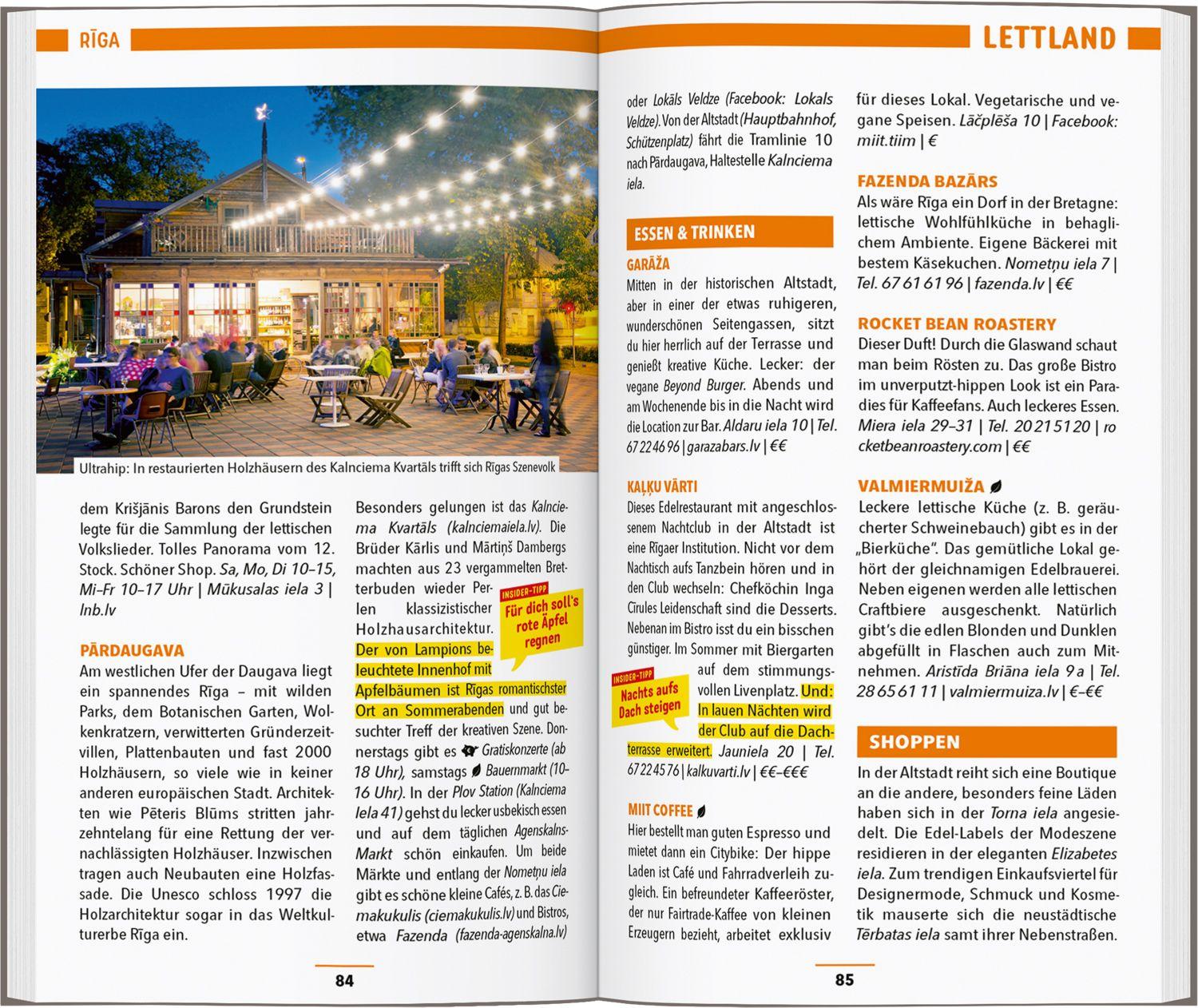 Beispielinhalt (Bild) MARCO POLO Reiseführer Baltikum, Estland, Lettland, Litauen