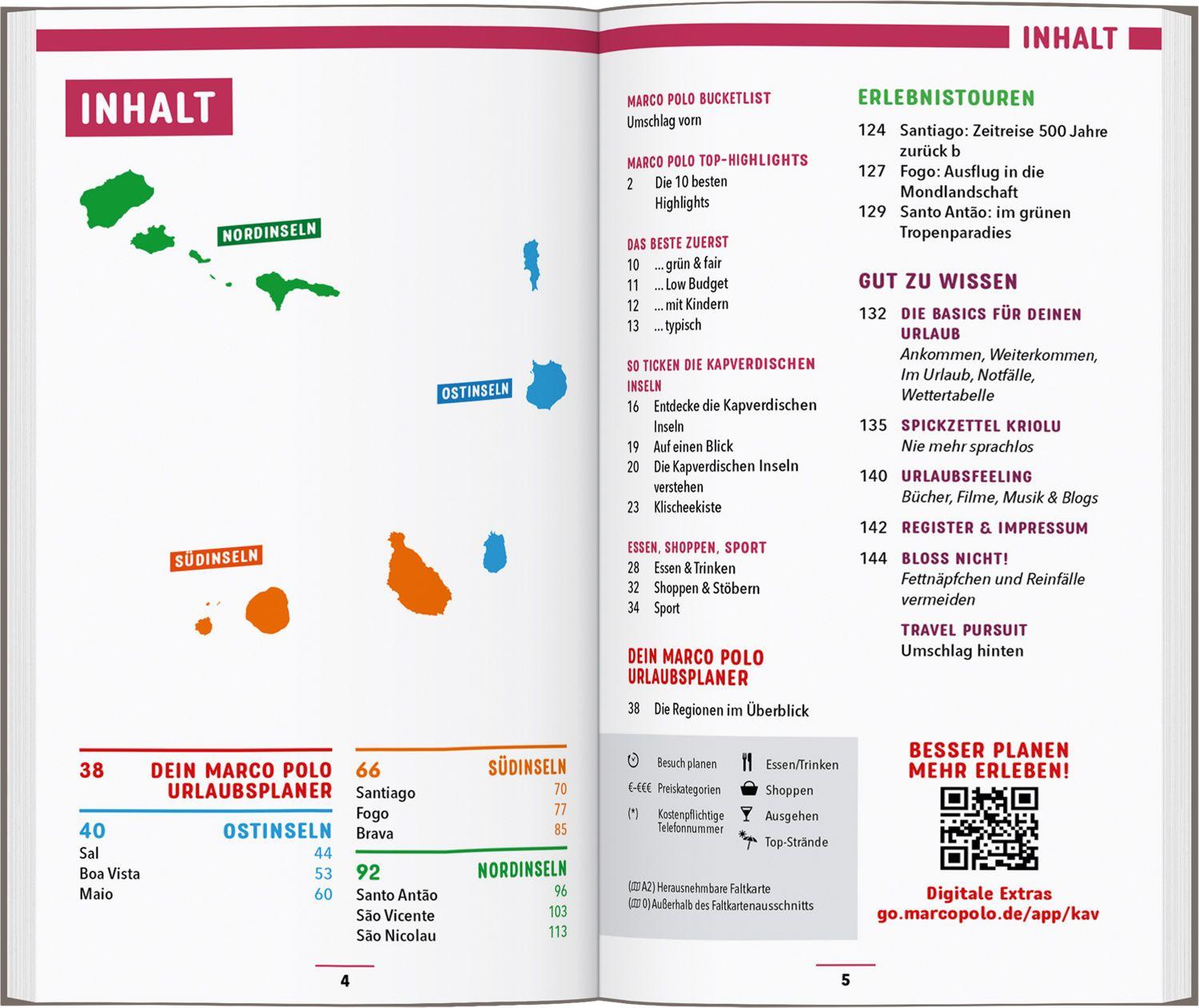 Beispielinhalt (Bild) MARCO POLO Reiseführer Kapverdische Inseln