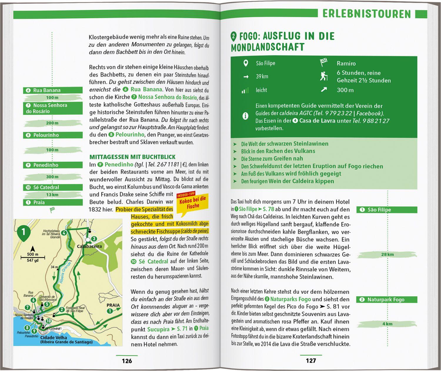Beispielinhalt (Bild) MARCO POLO Reiseführer Kapverdische Inseln