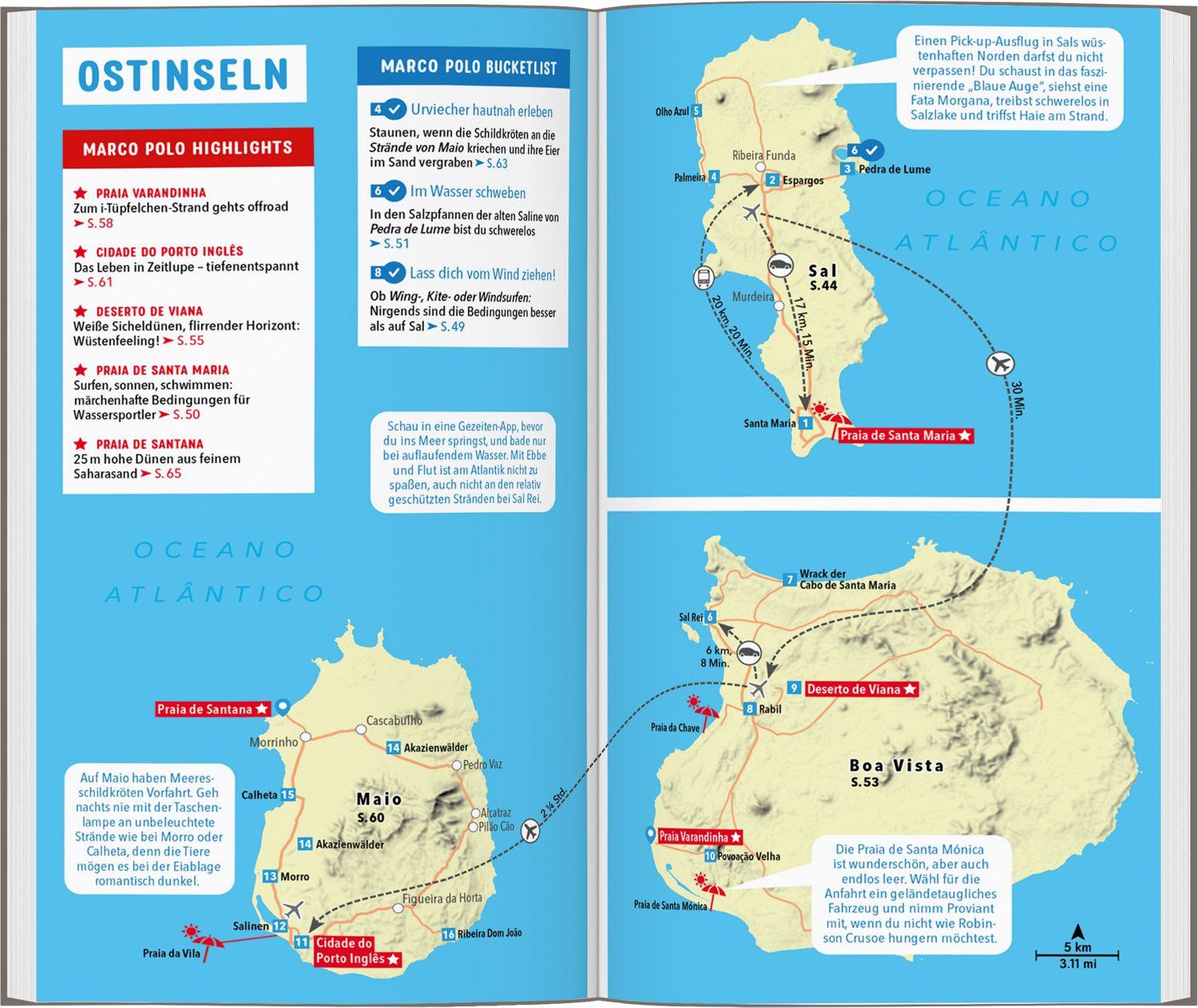 Beispielinhalt (Bild) MARCO POLO Reiseführer Kapverdische Inseln