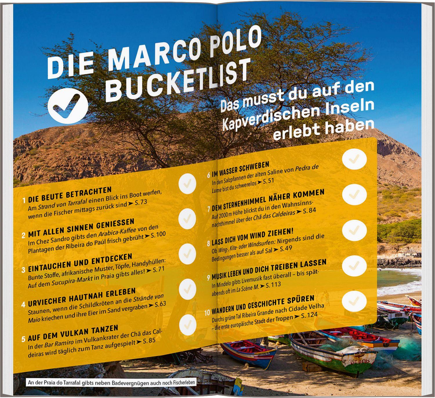 Beispielinhalt (Bild) MARCO POLO Reiseführer Kapverdische Inseln