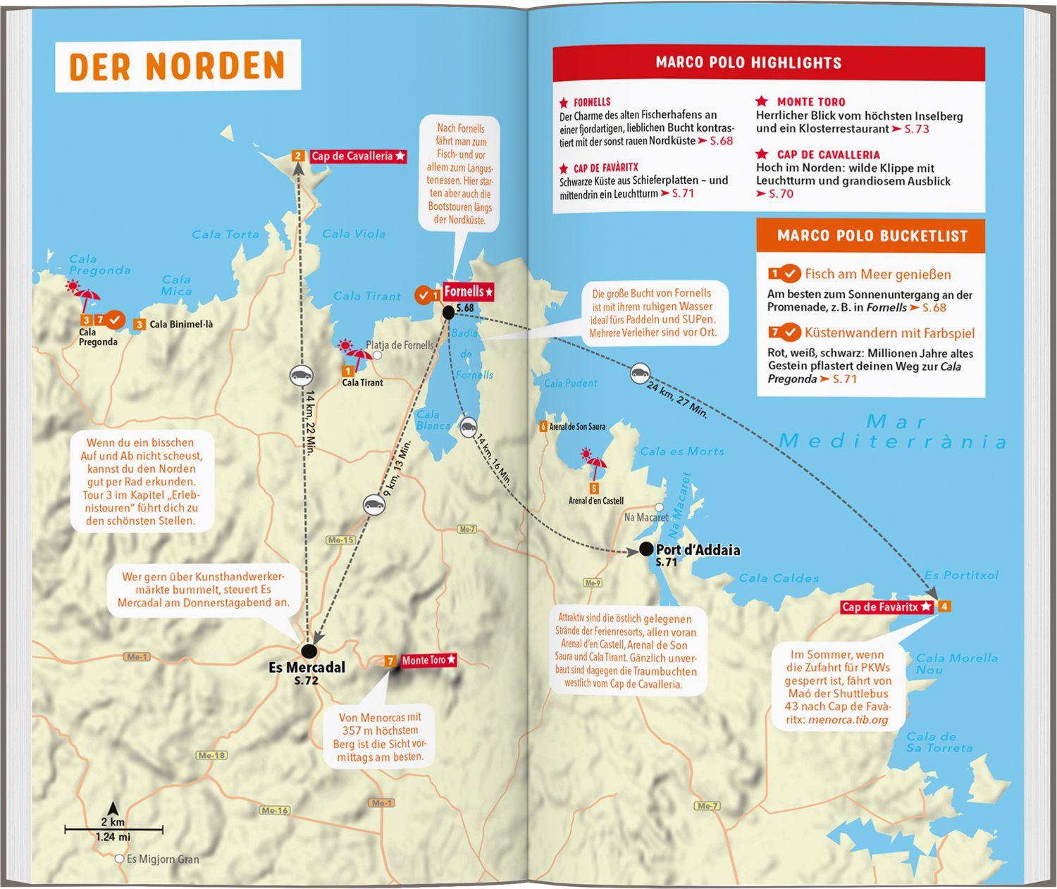 Beispielinhalt (Bild) MARCO POLO Reiseführer Menorca