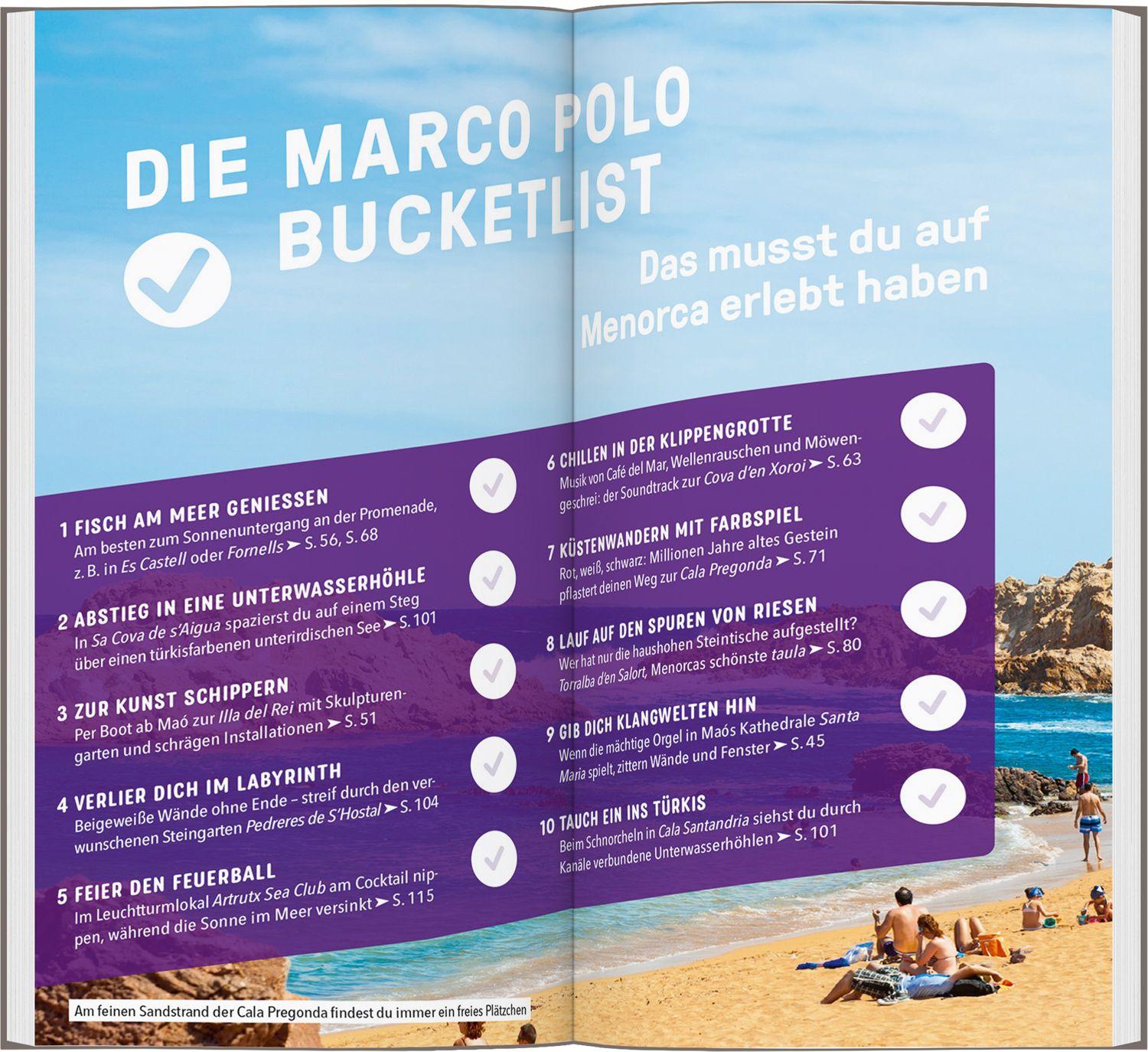 Beispielinhalt (Bild) MARCO POLO Reiseführer Menorca