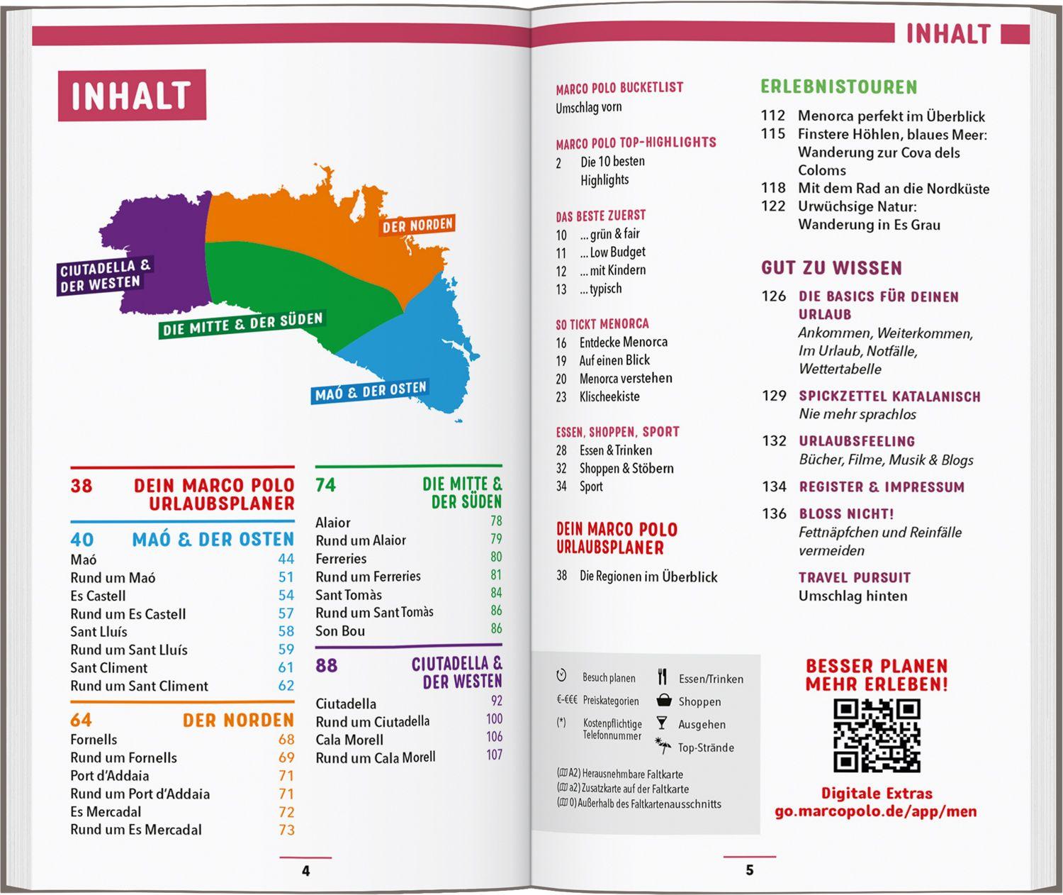 Beispielinhalt (Bild) MARCO POLO Reiseführer Menorca