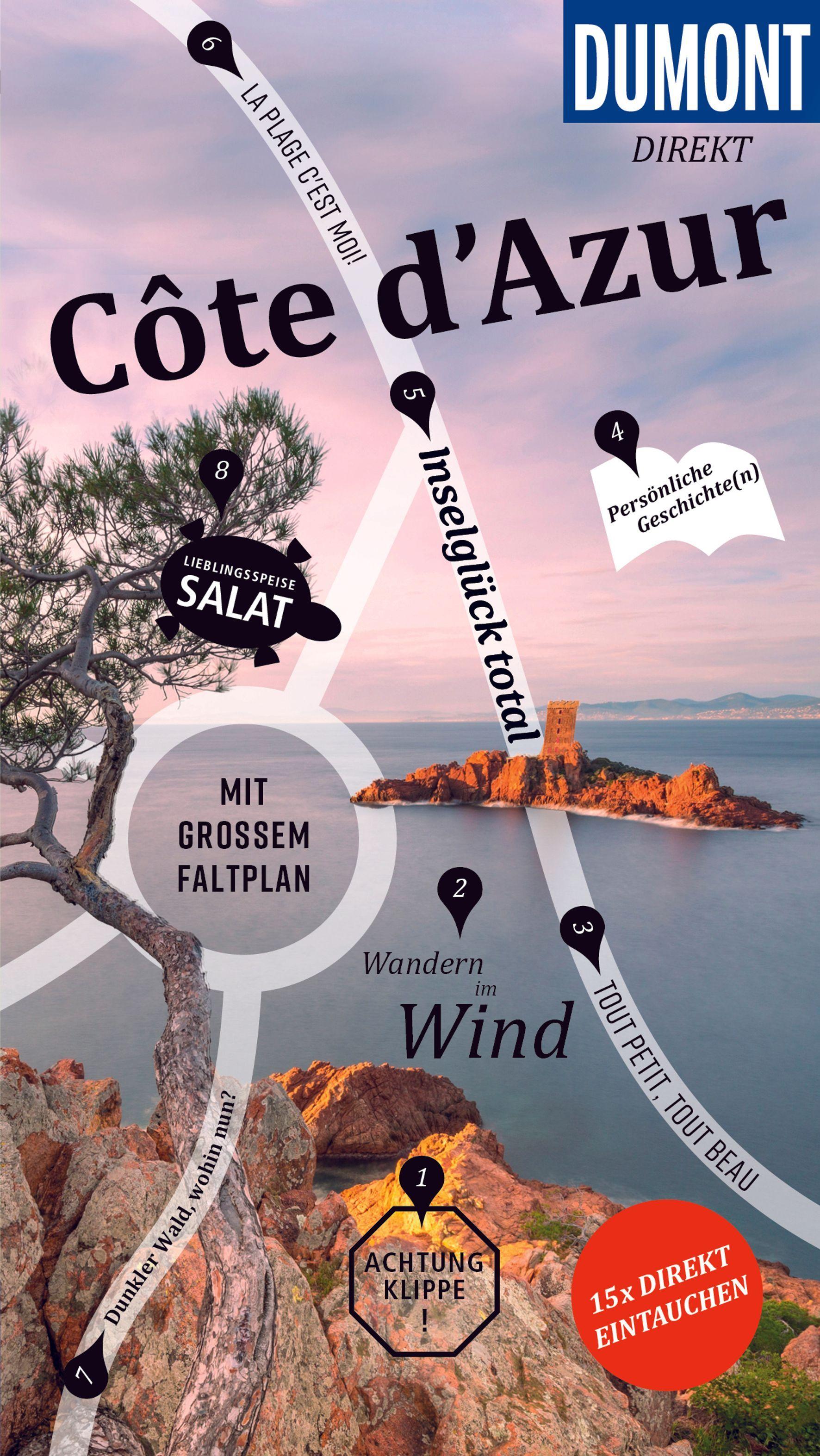 Vorderes Coverbild DUMONT direkt Reiseführer Côte d´Azur