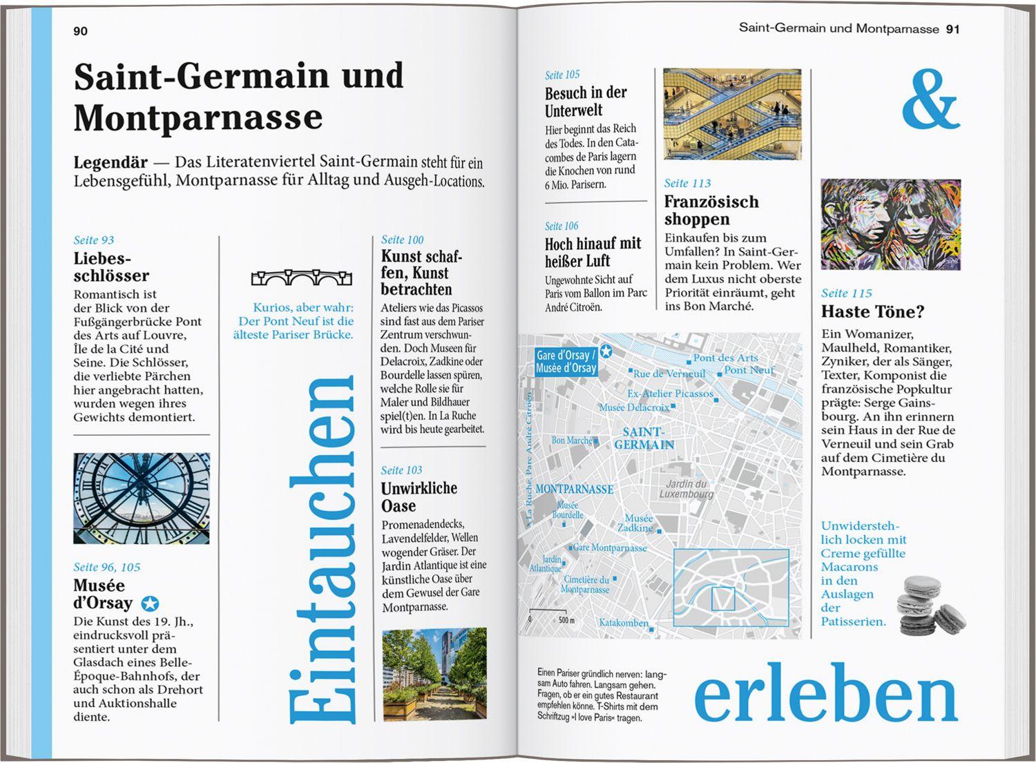 Beispielinhalt (Bild) DUMONT Reise-Taschenbuch Reiseführer Paris