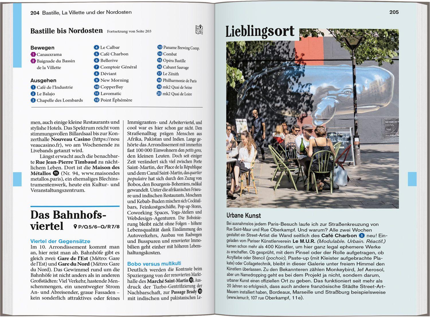 Beispielinhalt (Bild) DUMONT Reise-Taschenbuch Reiseführer Paris