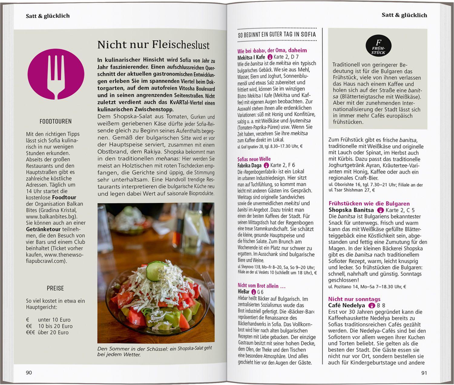 Beispielinhalt (Bild) DUMONT direkt Reiseführer Sofia