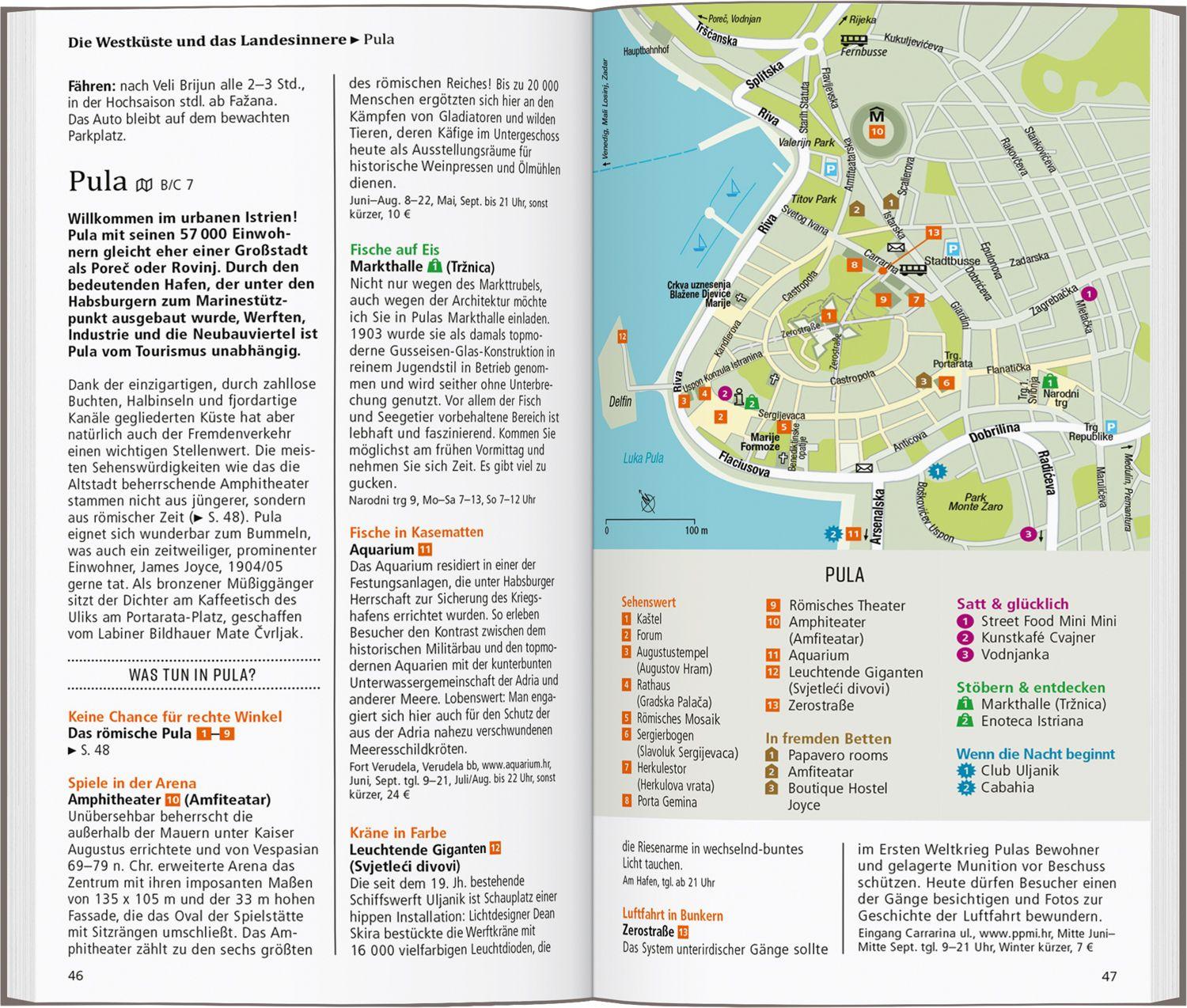 Beispielinhalt (Bild) DUMONT direkt Reiseführer Istrien, Kvarner Bucht