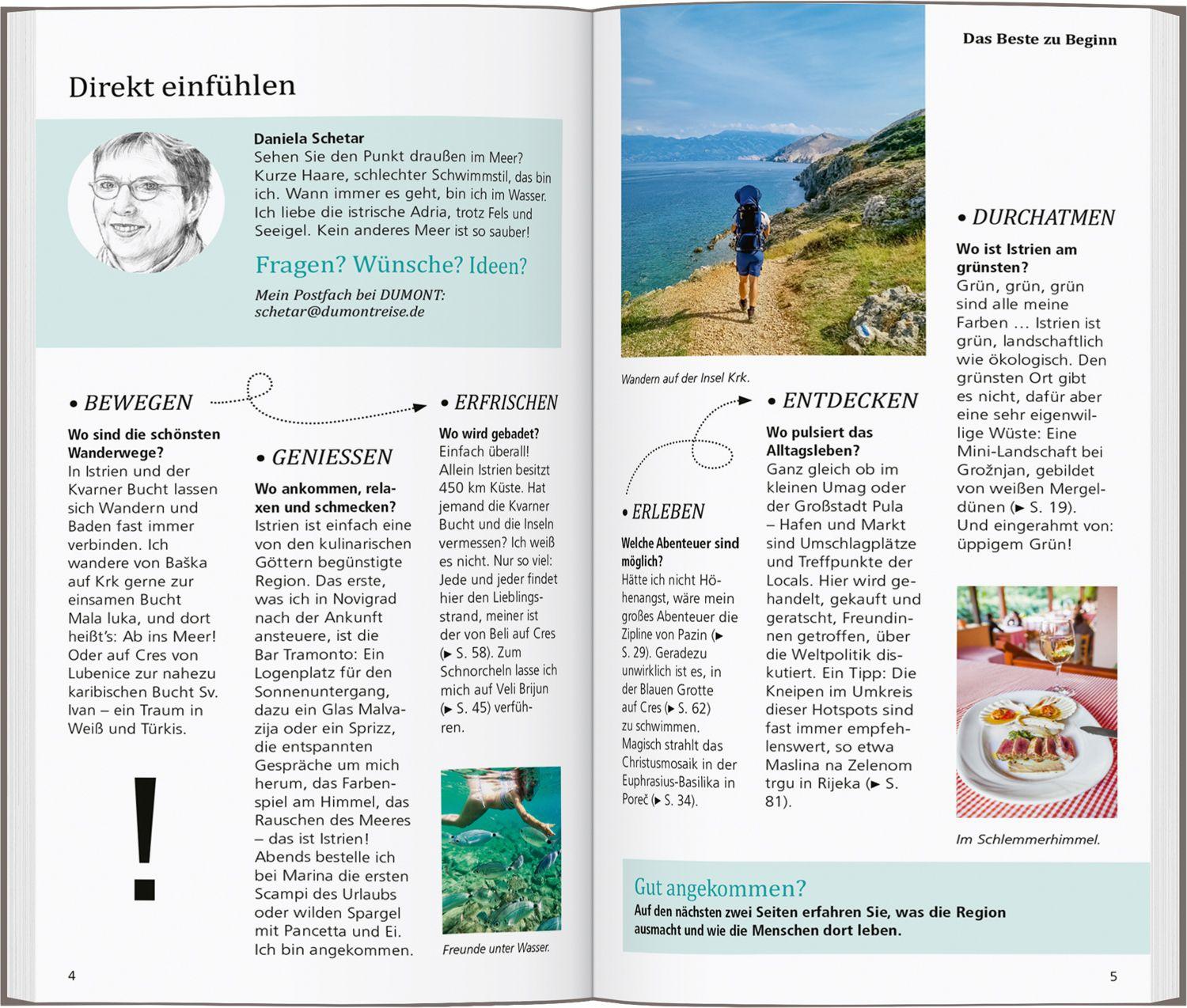 Beispielinhalt (Bild) DUMONT direkt Reiseführer Istrien, Kvarner Bucht