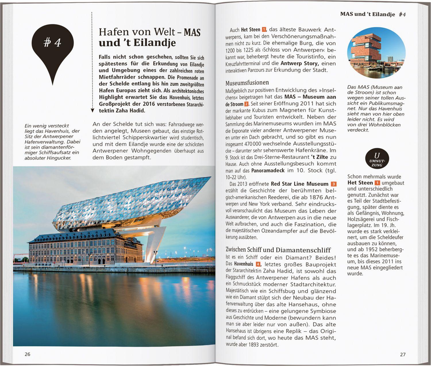 Beispielinhalt (Bild) DUMONT direkt Reiseführer Antwerpen, Gent, Brügge